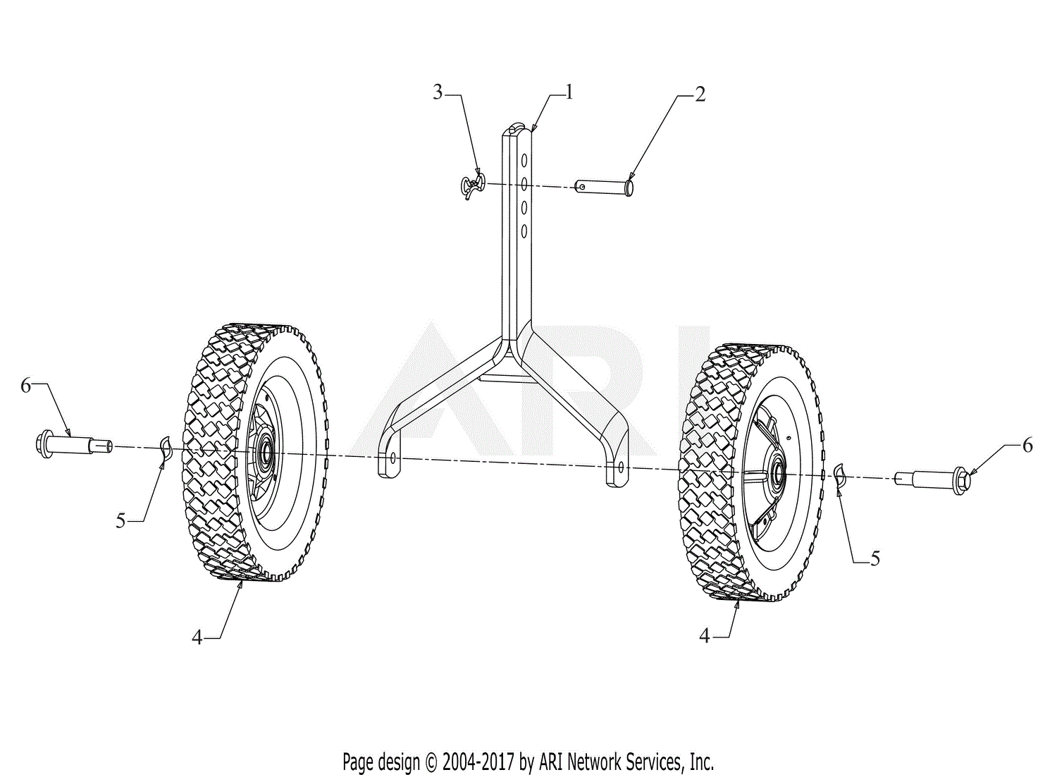 Mtd Cmxgvam1144043 21b-34m8793 (2019) Parts Diagram For Wheel Bracket