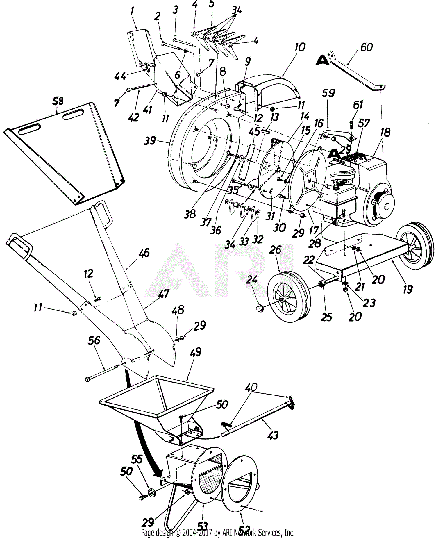 MTD Craftsman Mdl 247.796893 (240-650-099) Parts Diagram for Parts