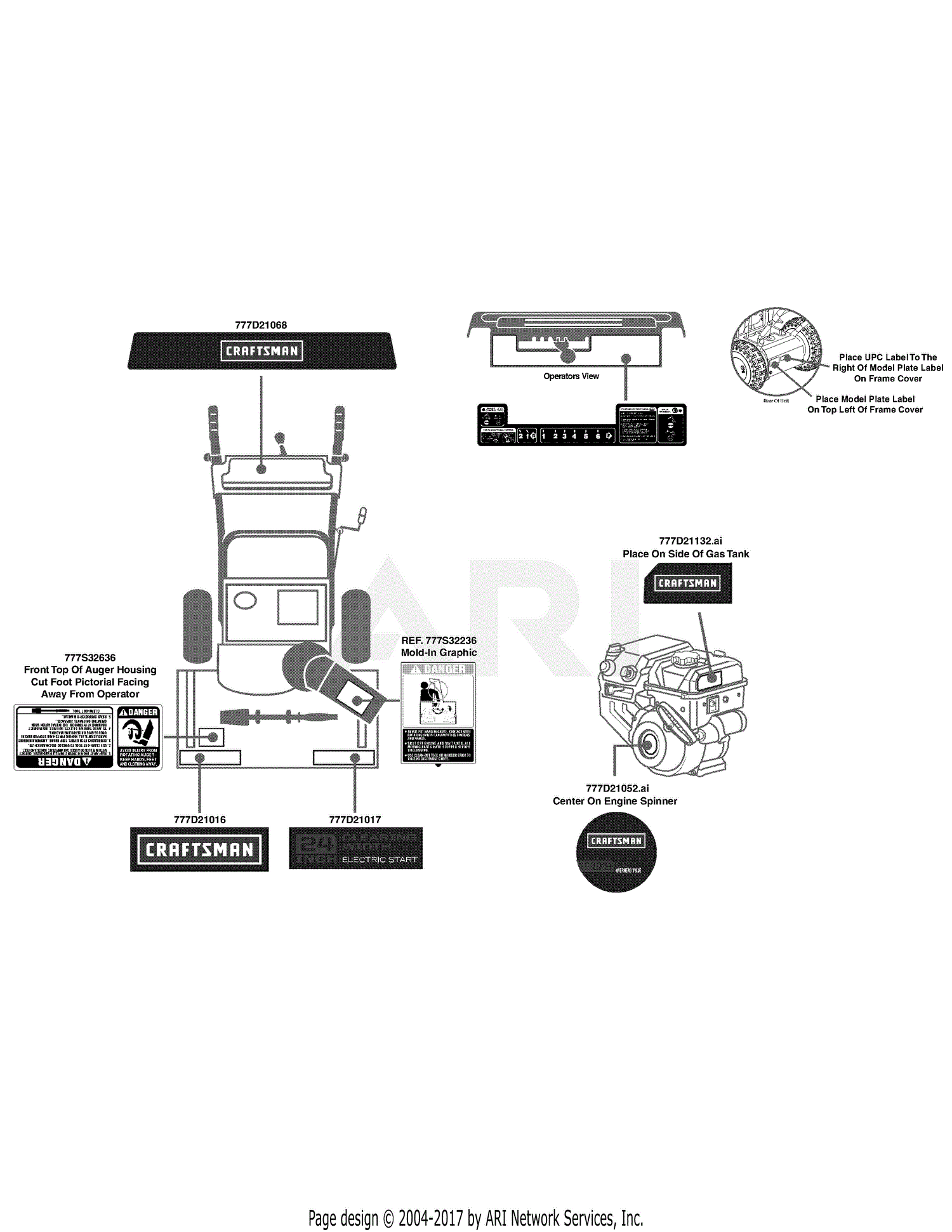 Mtd 31as6aee799 (247.881722) (2015) Parts Diagram For Label Map