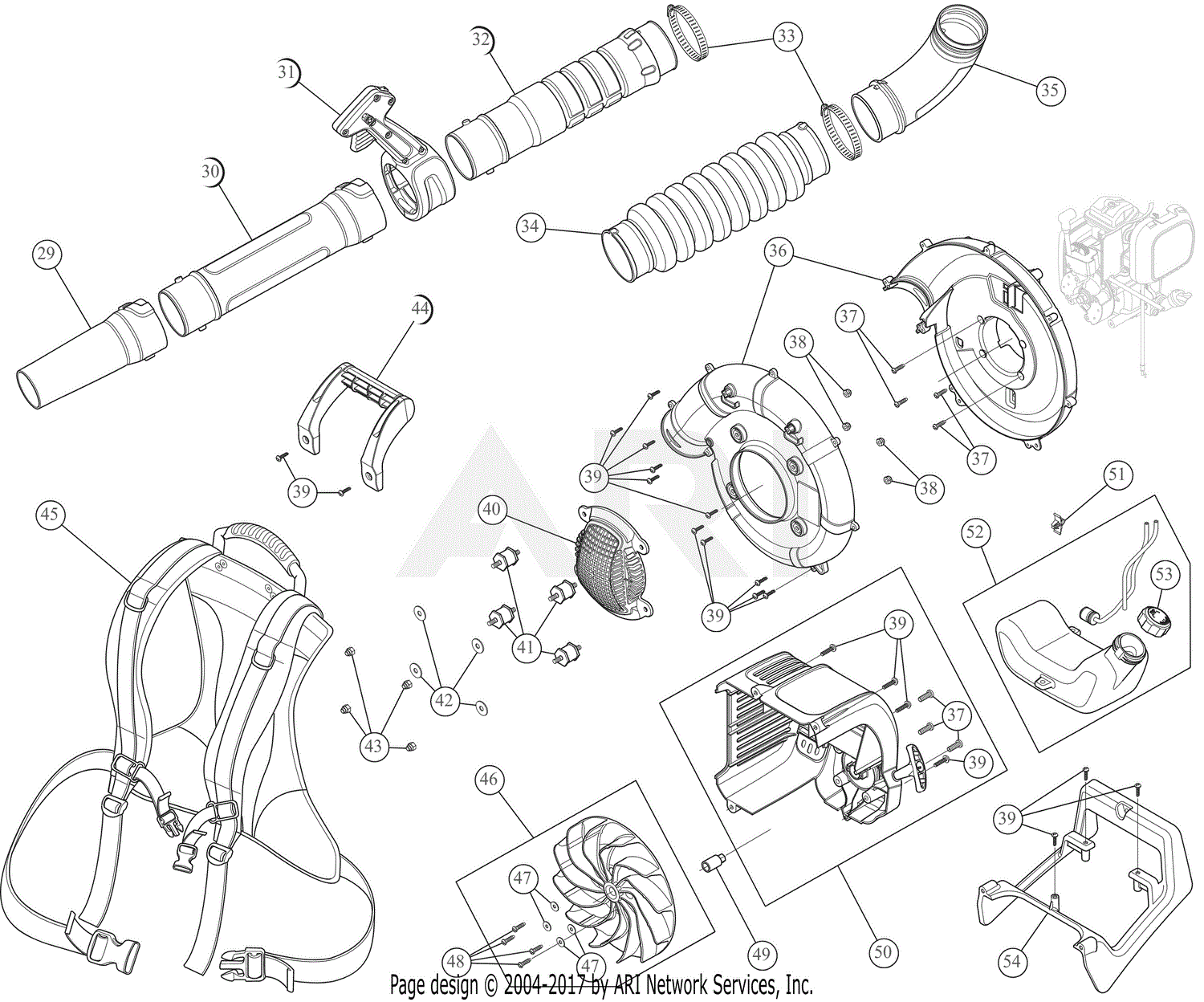 MTD CMXGAAMR32BP 41AR32BP793 Parts Diagram for General Assembly