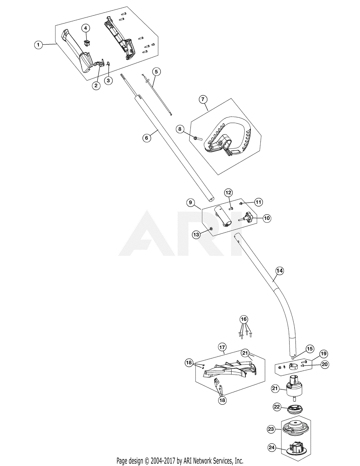 Mtd 41ad536c799 (316.79184) Parts Diagram For General Assembly