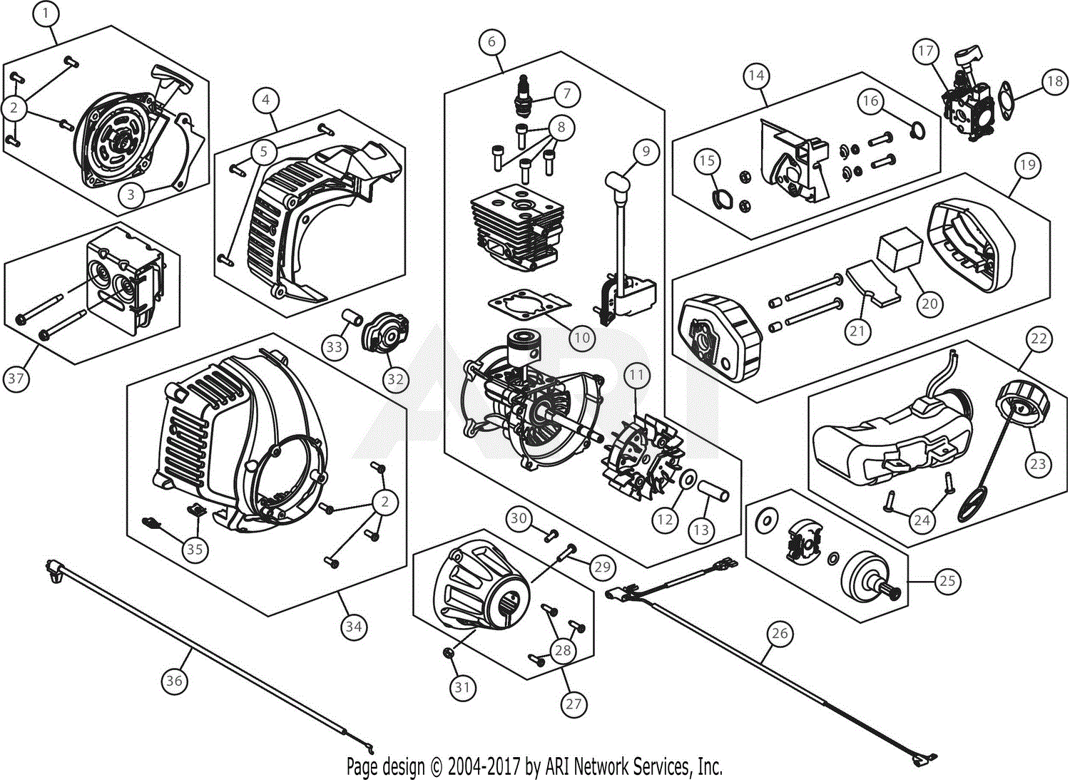 Mtd 41ddz23c799 (316.740870) Parts Diagram For Engine Assembly