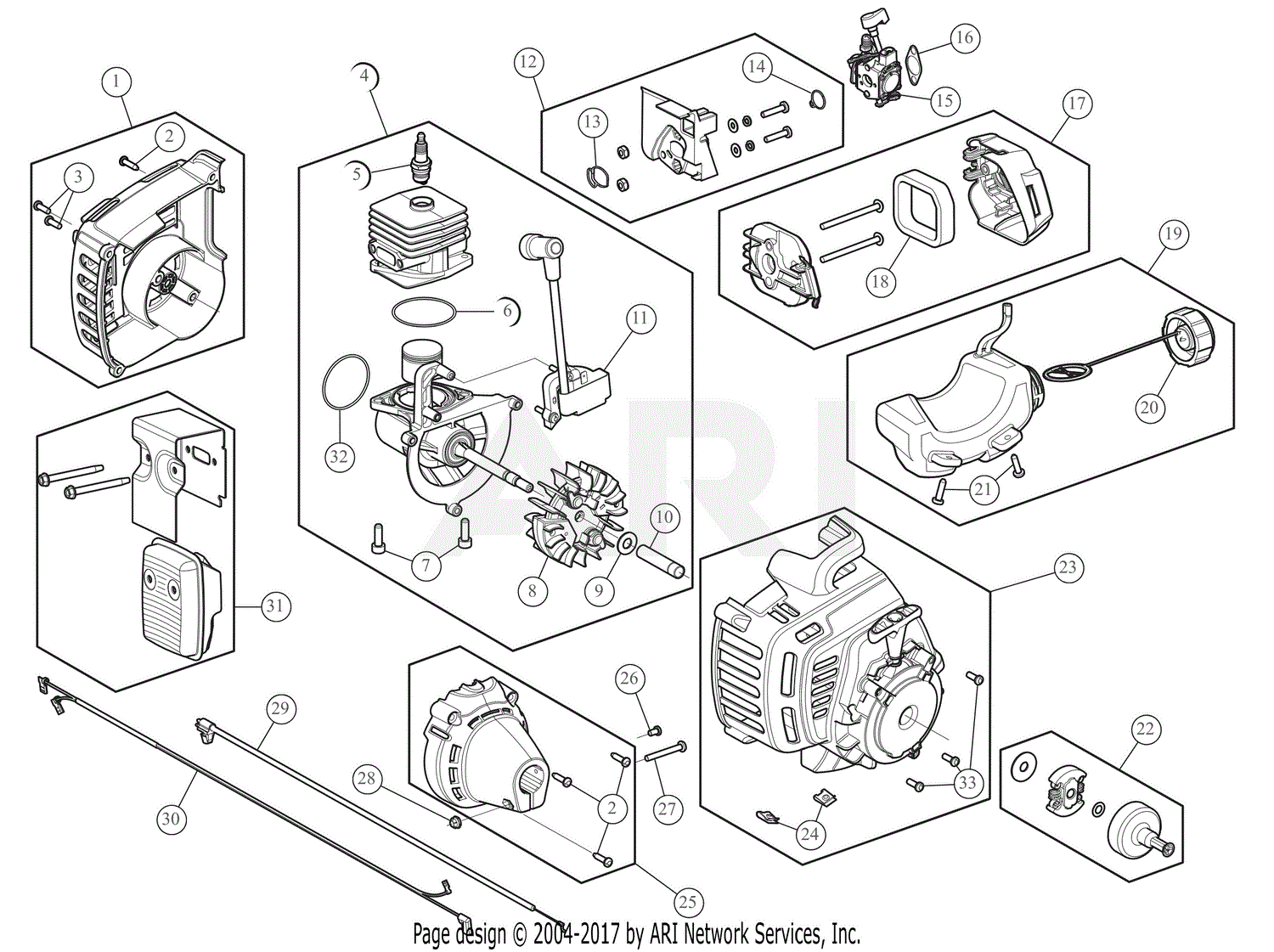 MTD CMXGTAMDAZ25 41ADAZ25791 Parts Diagram for Engine Assembly