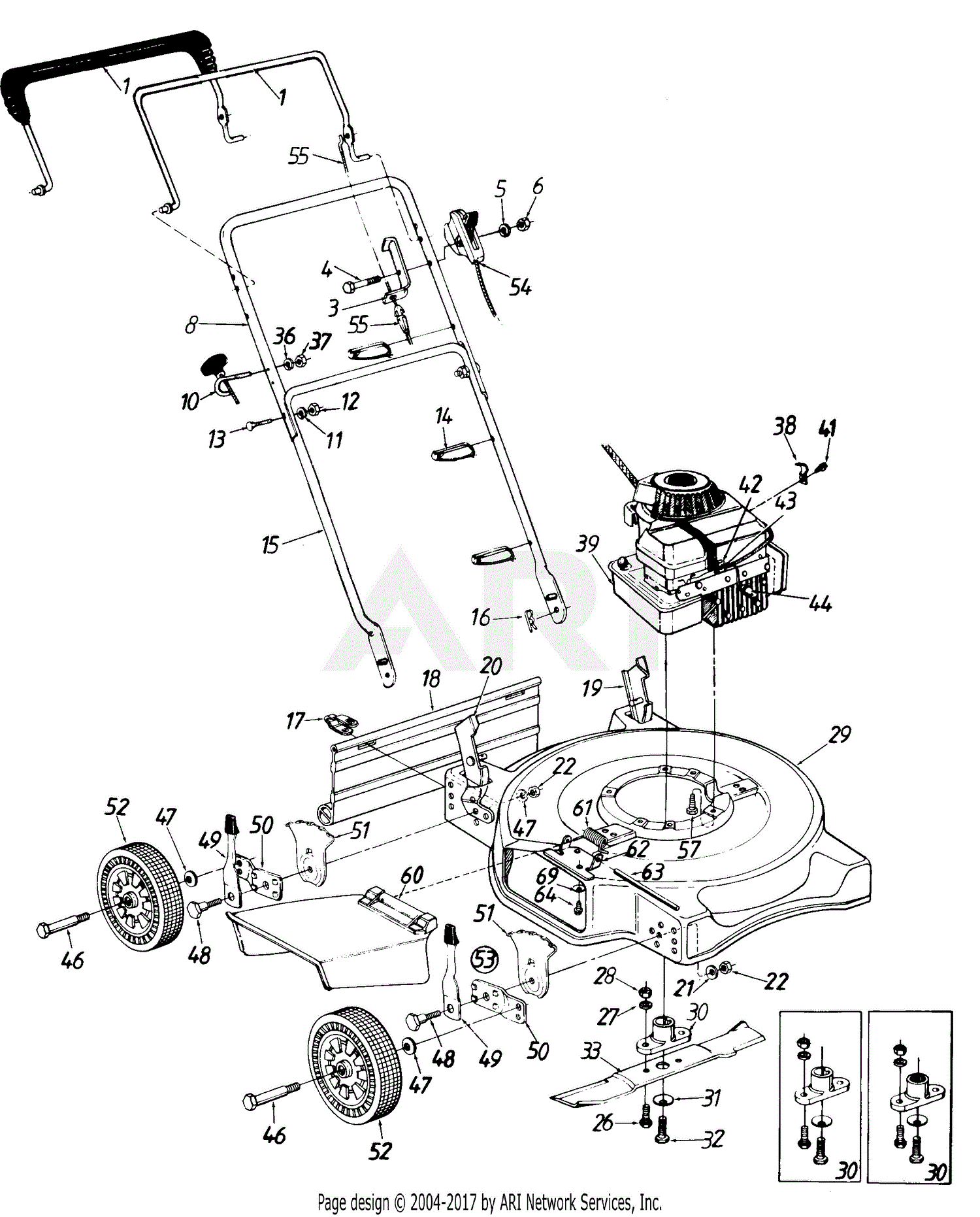 MTD Husky Mdl 110-080R131 Parts Diagram for Parts