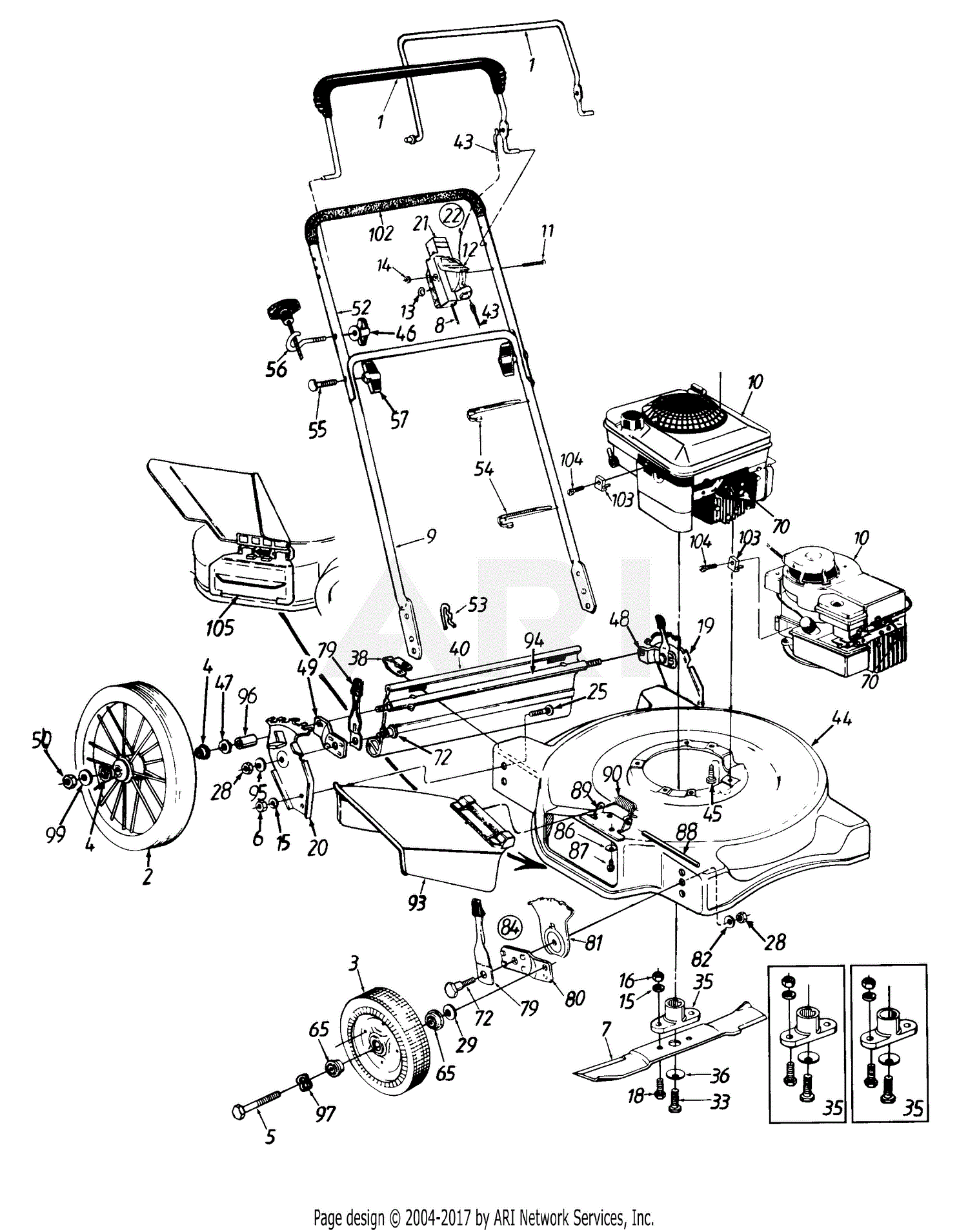 MTD 116-508N000 (1996) Parts Diagram for General Assembly