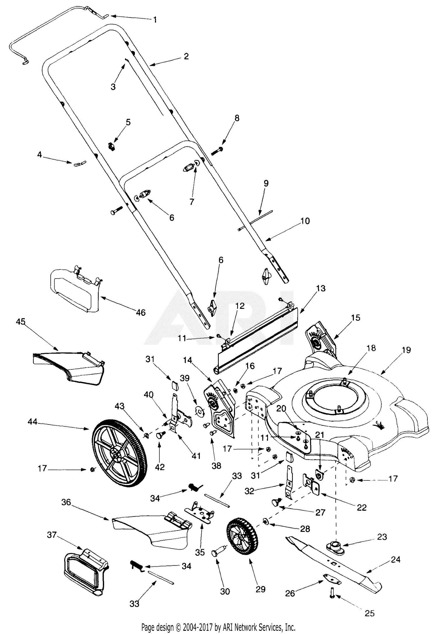 MTD 11B-504B352 (2000) Parts Diagram for General Assembly