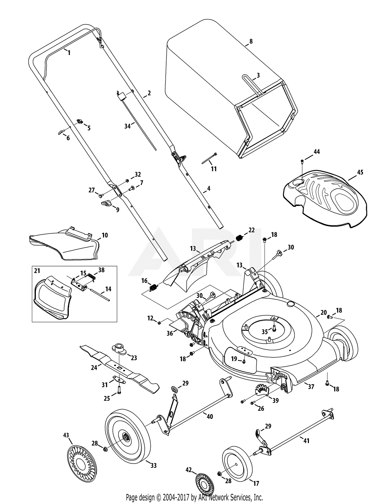 MTD 11A B29Q731 2012 Parts Diagram for General Assembly 11A B2X