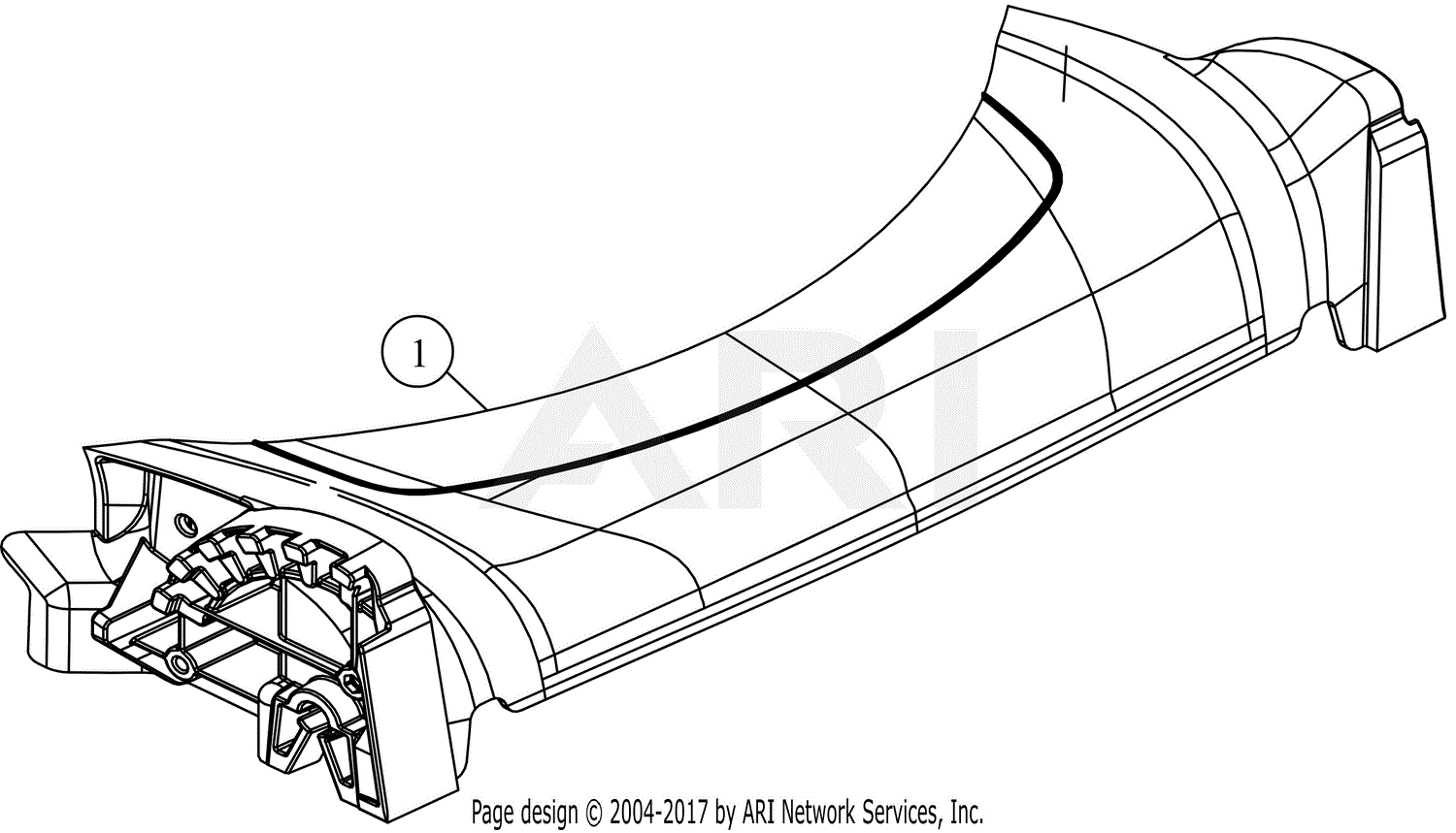 MTD 11A-B22J731 (2016) Parts Diagram for Front Axle Cover