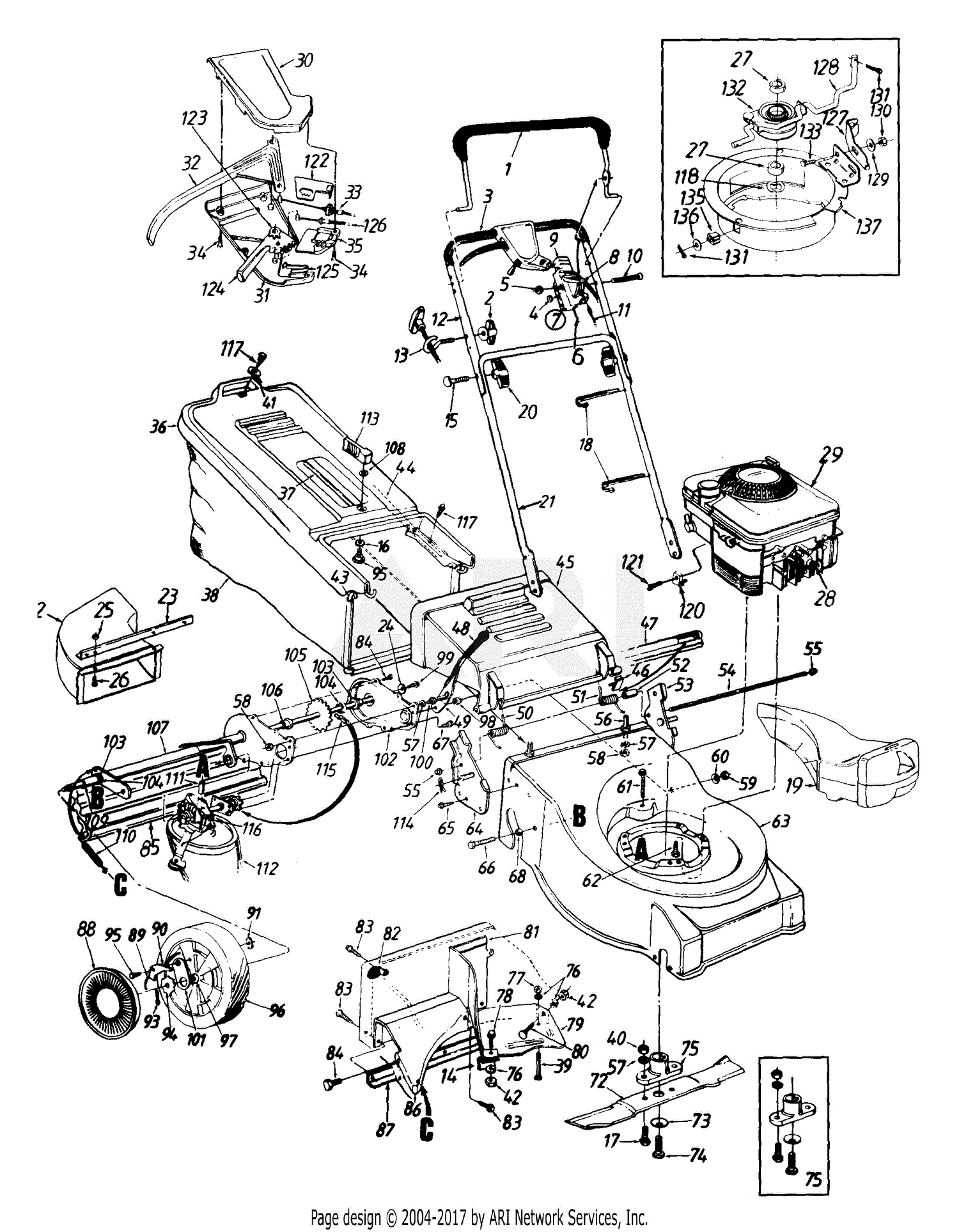 MTD 126-488N000 (1996) Parts Diagram for General Assembly