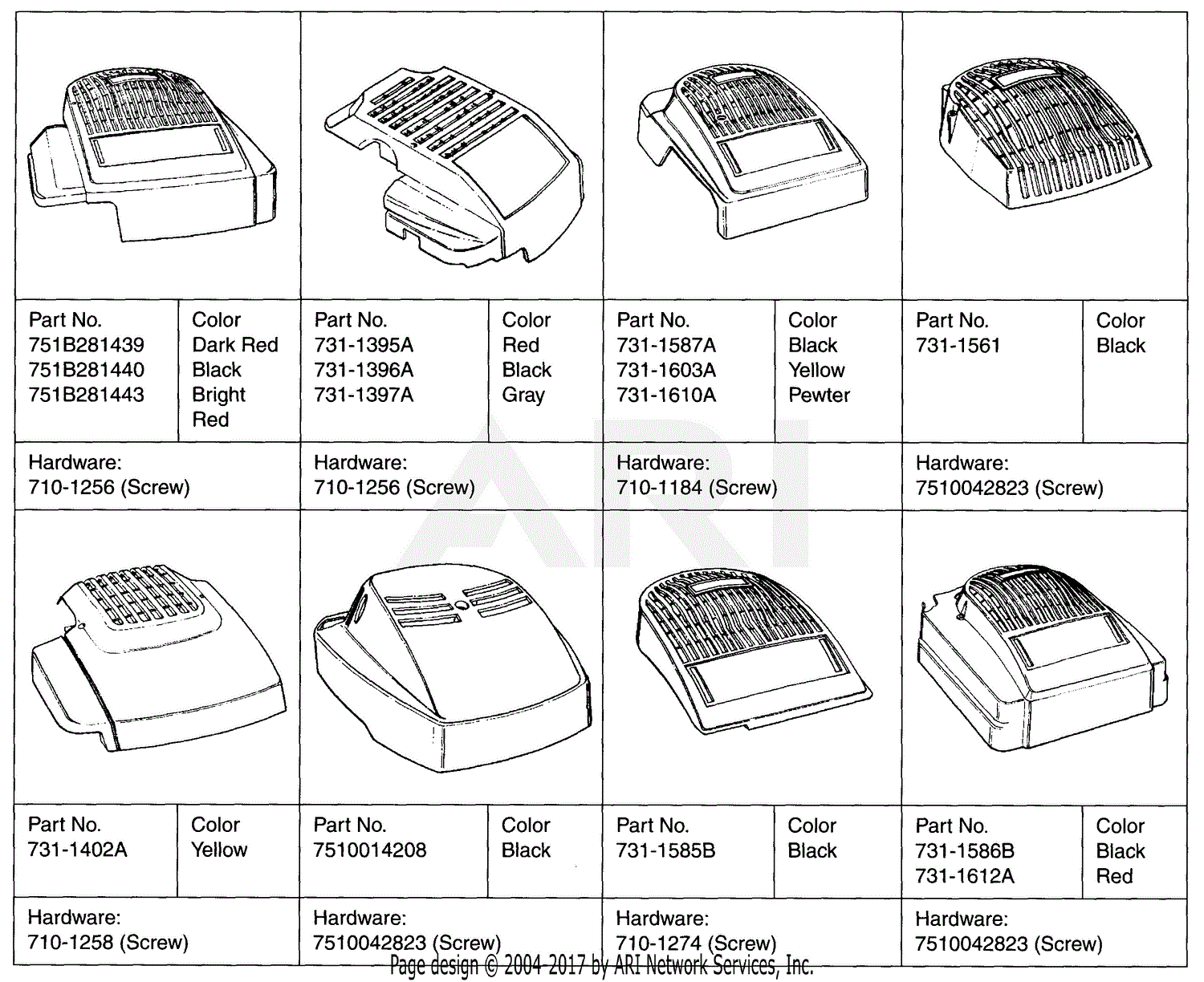 MTD 12A-239A062 (1997) Parts Diagram for Engine Shrouds