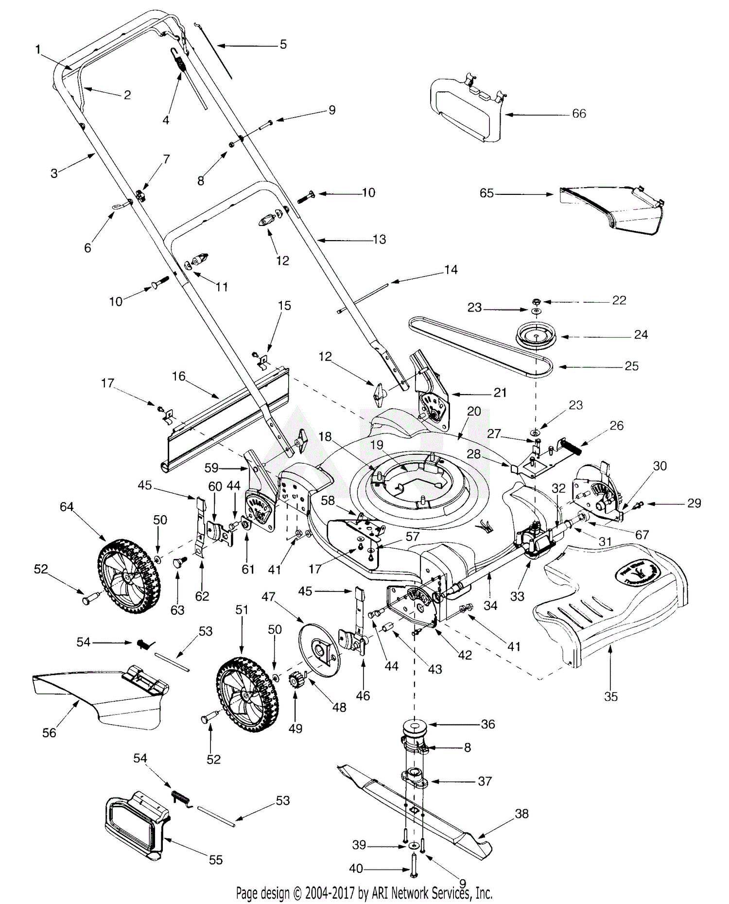 MTD 12B-263K352 (2000) Parts Diagram for General Assembly