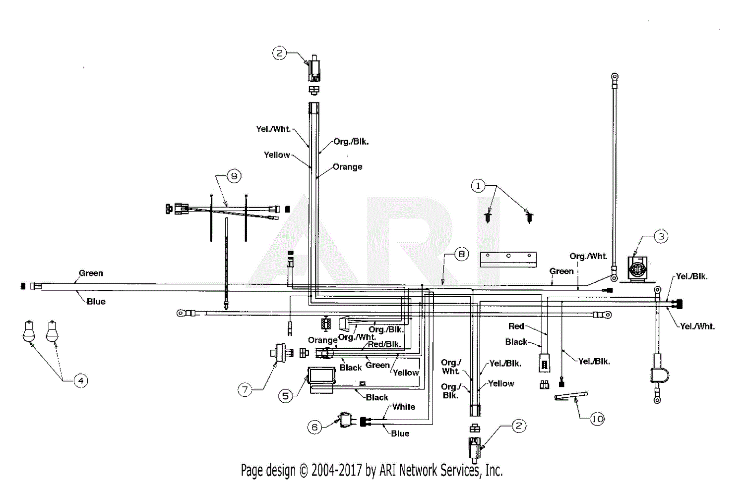 Mtd 13an678g016  2002  Parts Diagram For Electrical Kohler