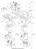 MTD 13AJ608H131 (2002) Parts Diagram for PTO Manual, Battery, Frame