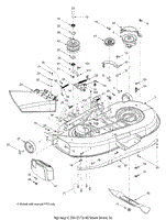 MTD 13AL608G731 (2004) Parts Diagram for PTO Manual, Battery, Frame