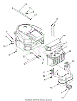 MTD 13AR608P731 (2004) Parts Diagram for Deck Assembly 50 inch