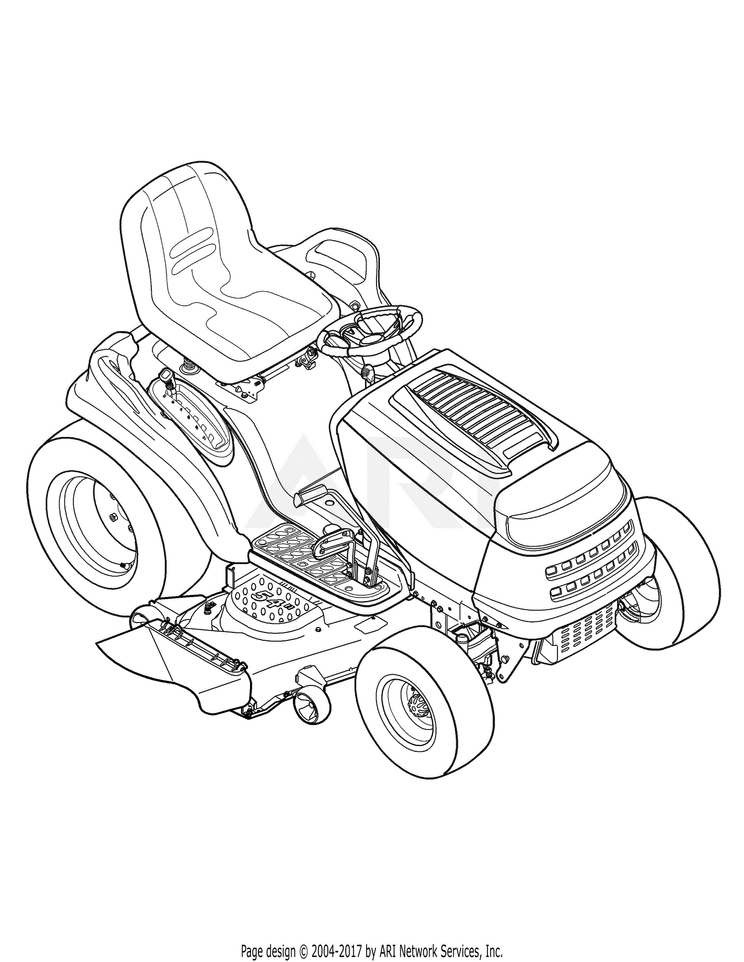 MTD 13AP625K730 (2007) Parts Diagram for .Quick Reference