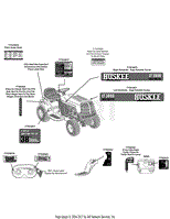 Mtd 13ac76lf031 Lt3800 2011 Parts Diagram For Label Map Huskee