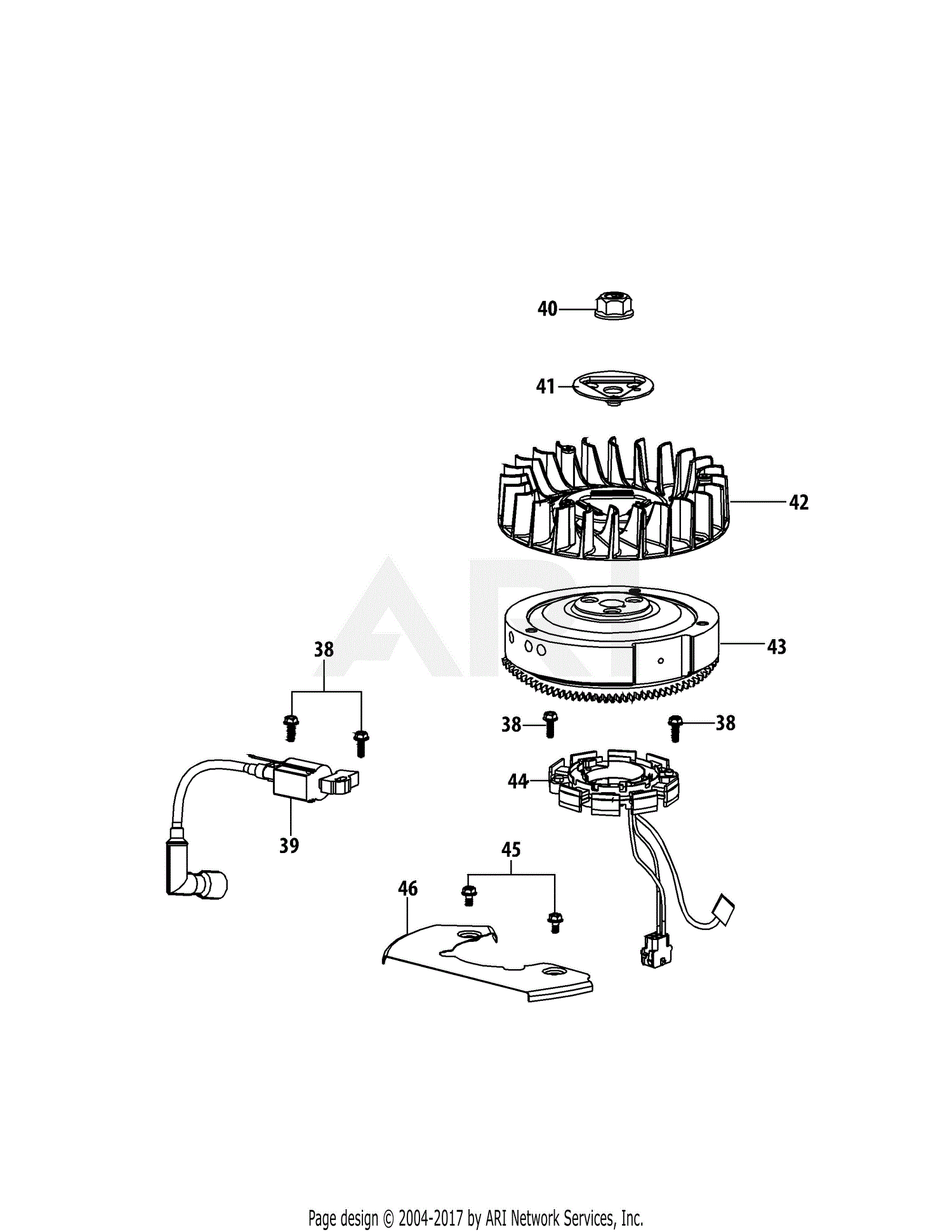 MTD 13W277SS031 LT 4200 (2015) Parts Diagram for 4P90HUA Ignition