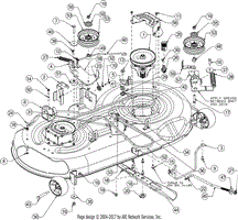 Huskee lt3800 2025 deck belt diagram