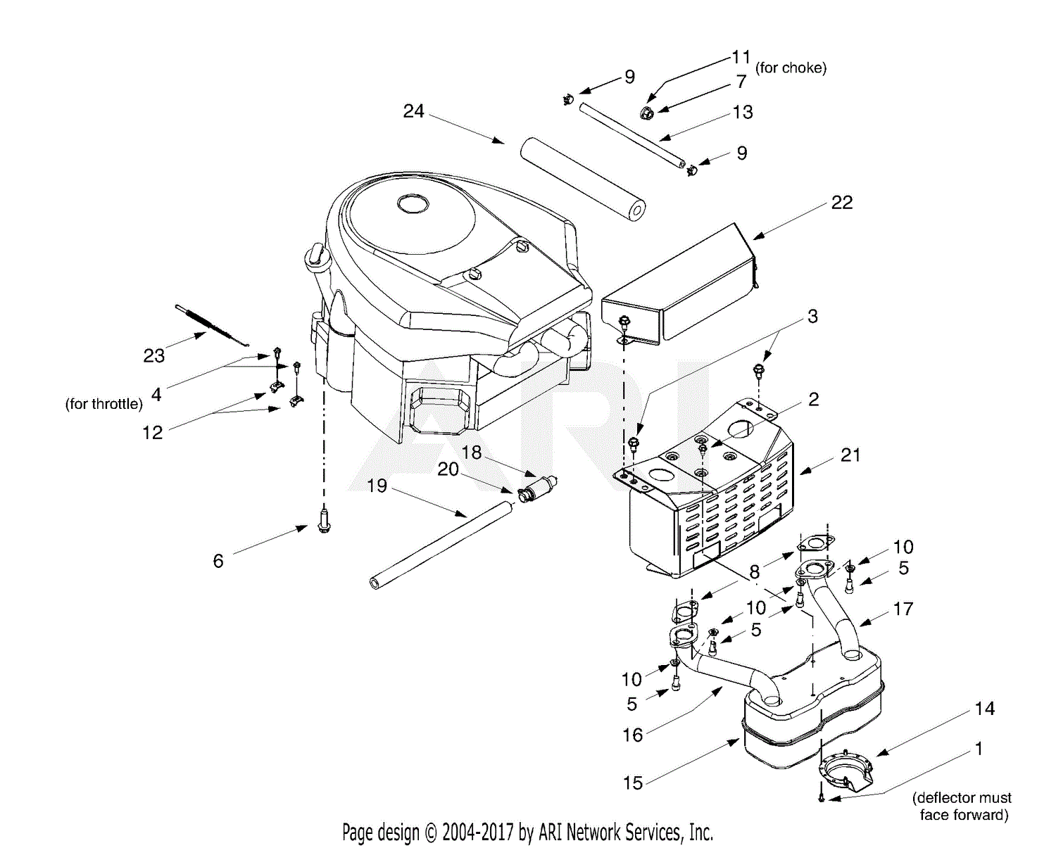 MTD 14AV807P131 (2000) Parts Diagram for Engine Accessory Briggs