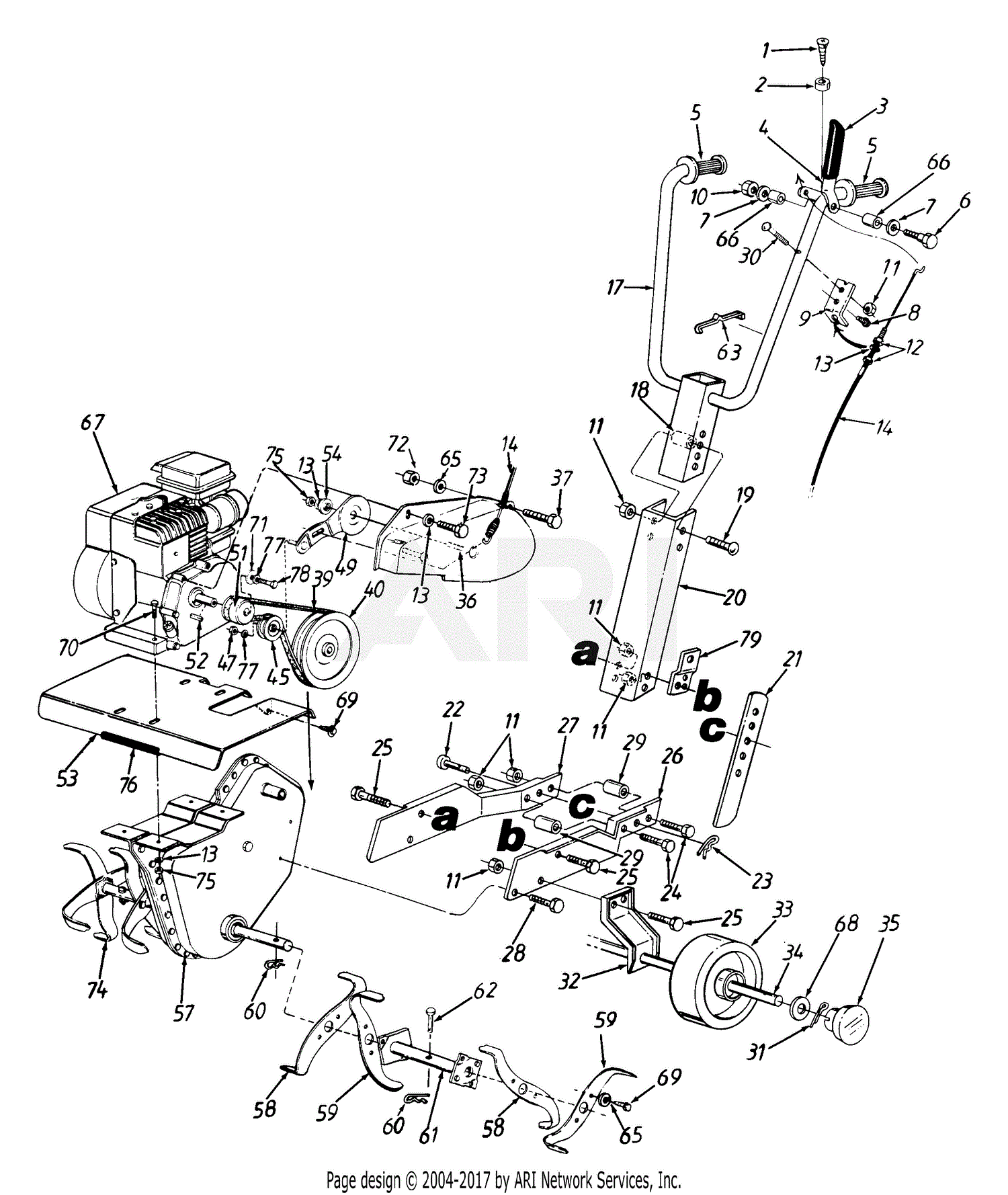 MTD 214-035-131 (1994) Parts Diagram for General Assembly