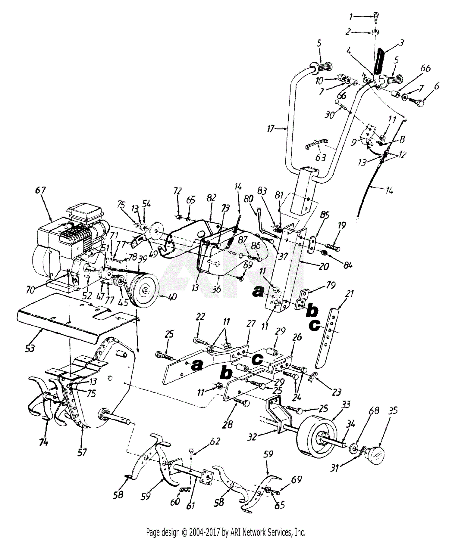 MTD 21A-035-352 (1999) Parts Diagram for General Assembly