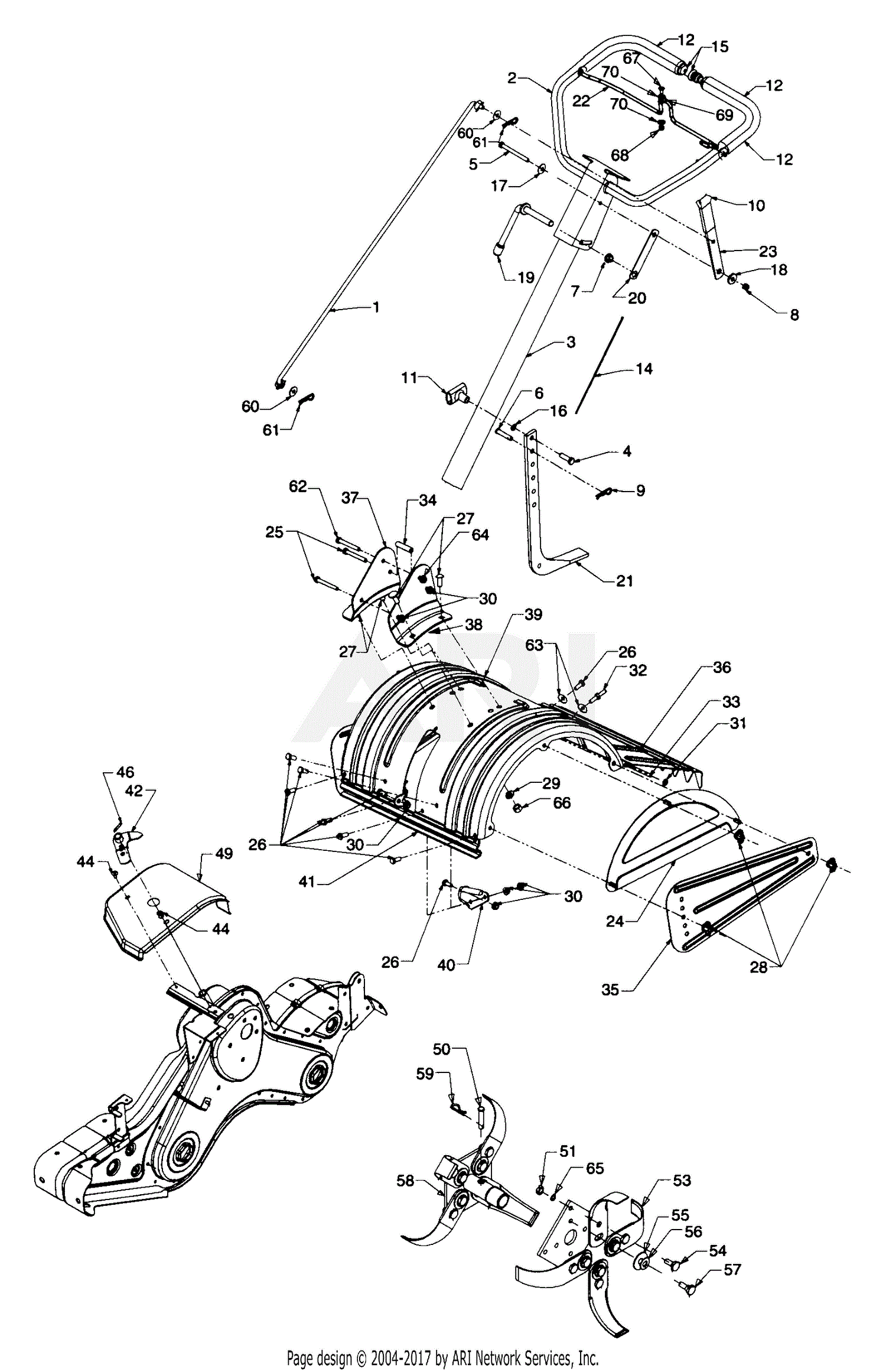 MTD 21A-452B352 (2000) Parts Diagram for General Assembly