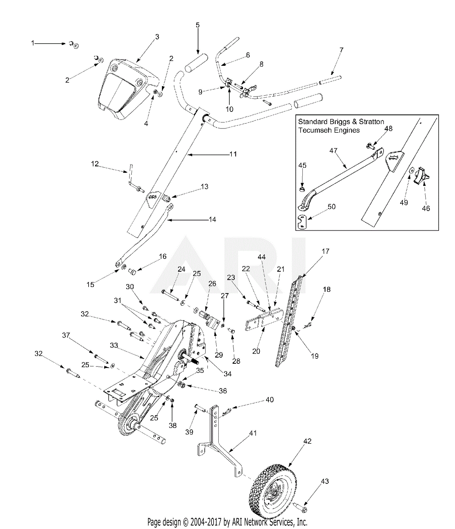 MTD 21A-340-129 (2002) Parts Diagram for General Assembly