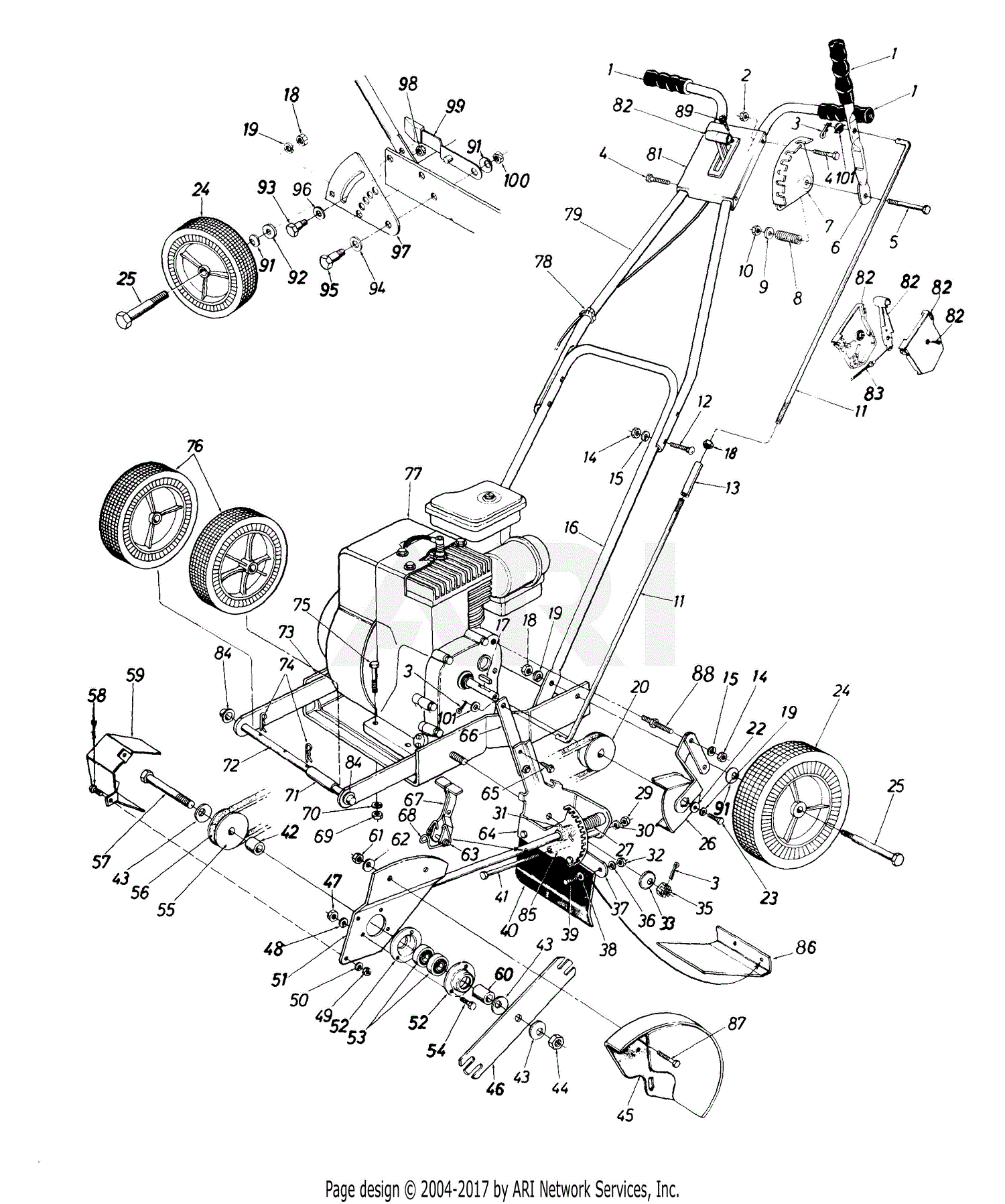 Mtd 42 Riding Mower Parts Diagrams