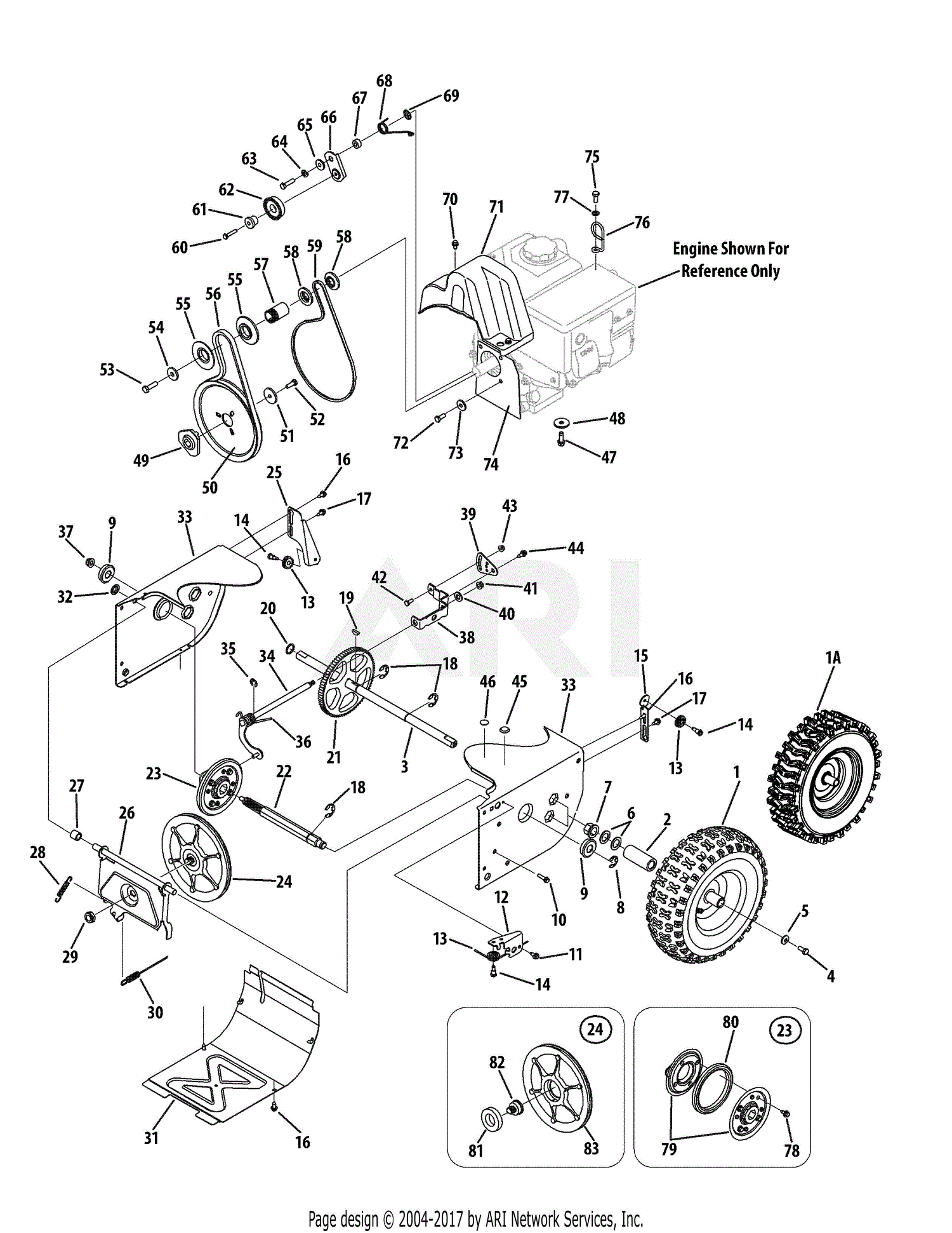 Mtd 31as6weg700 (2009) Parts Diagram For Drive System