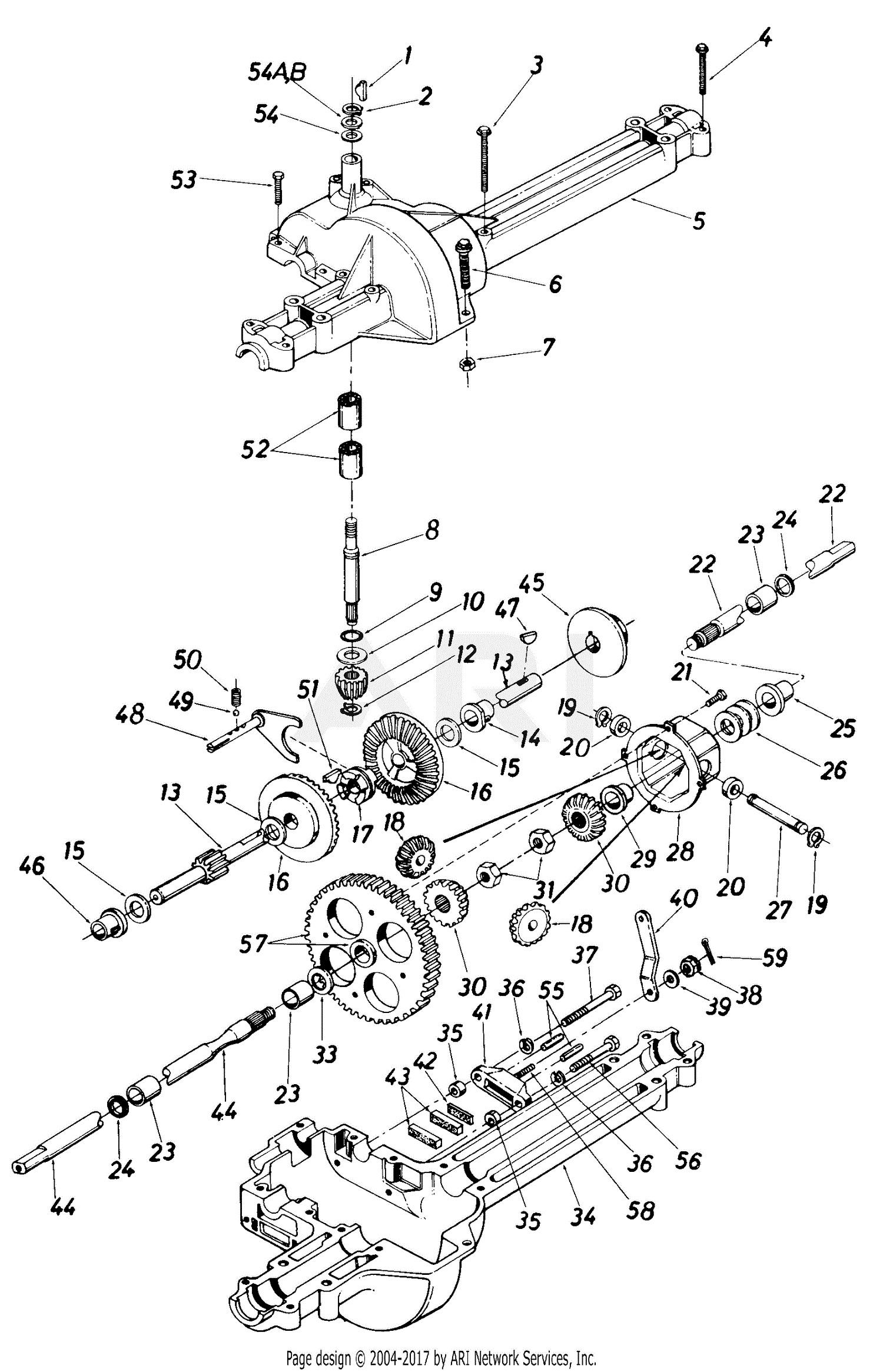 MTD 130-631-002 (1105/UP502) (1989) Parts Diagram for Single Speed ...