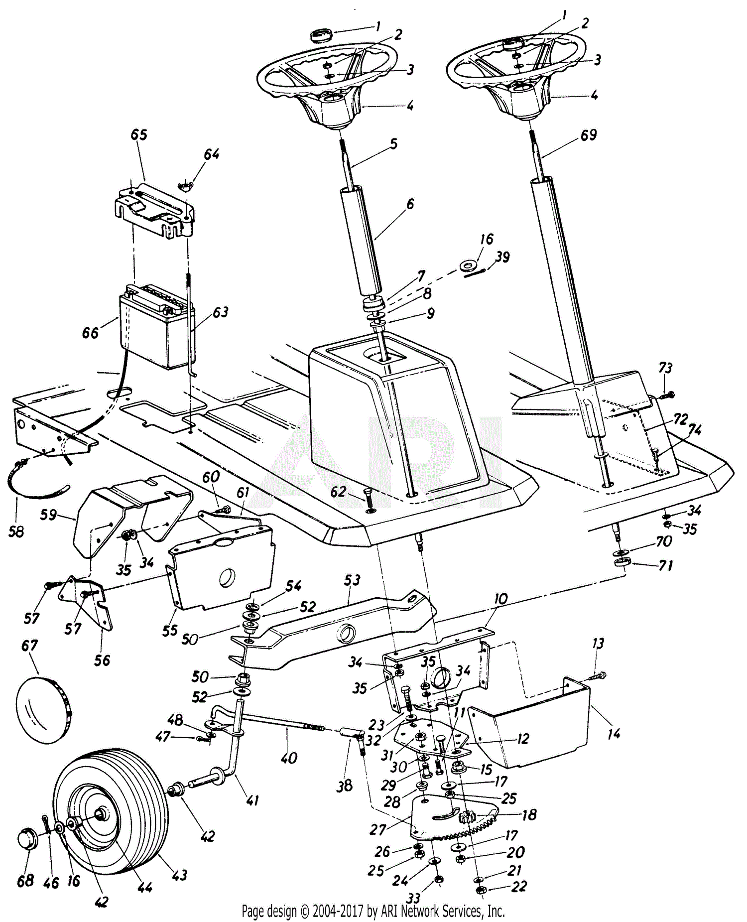 MTD 139-504-015 (1989) Parts Diagram for Parts05