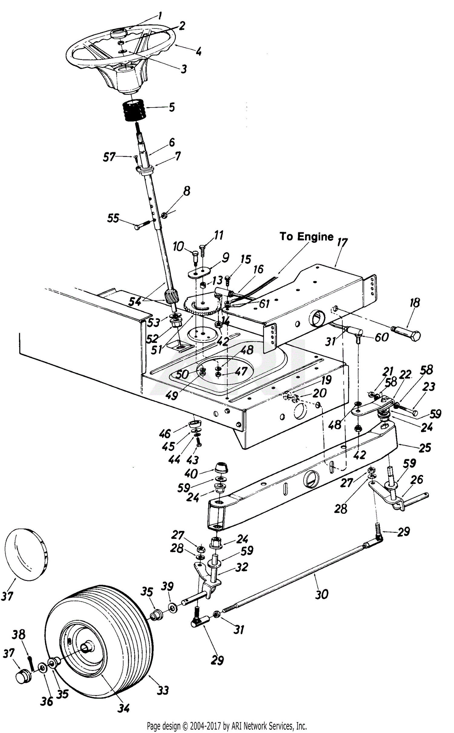 MTD 139-601-002 (1105-36/UP513) (1989) Parts Diagram for Parts