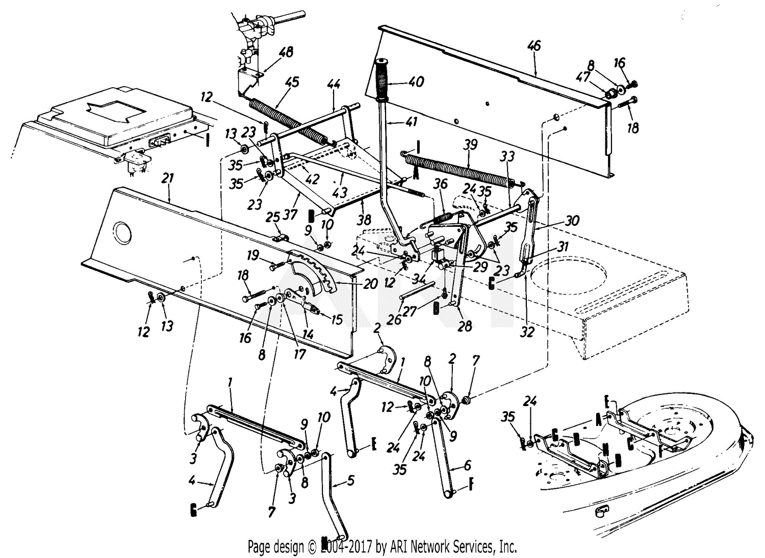 Mtd Mastercut Mdl 130 650f182 Parts Diagram For Parts02