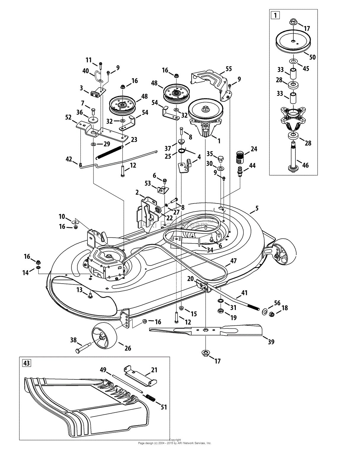 Mtd 13w2771s031  Lt4200   2012  Parts Diagram For Mower