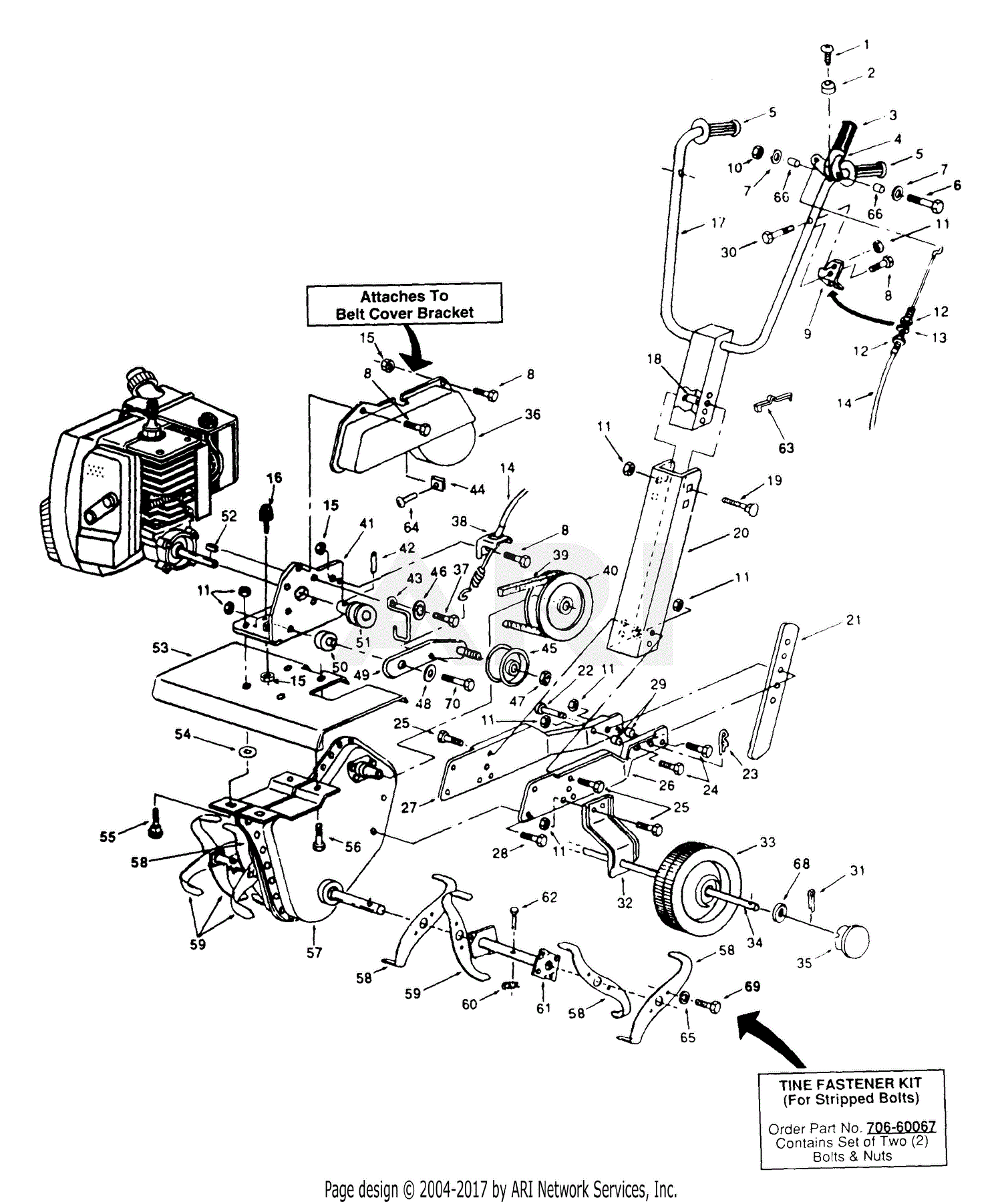 Yard Machine Tiller Parts List