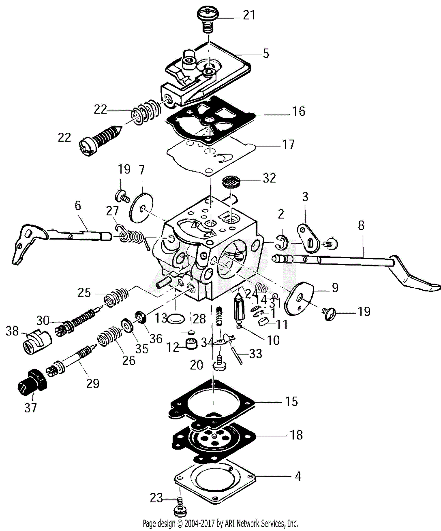 Walbro WT Carburetor Diagrams