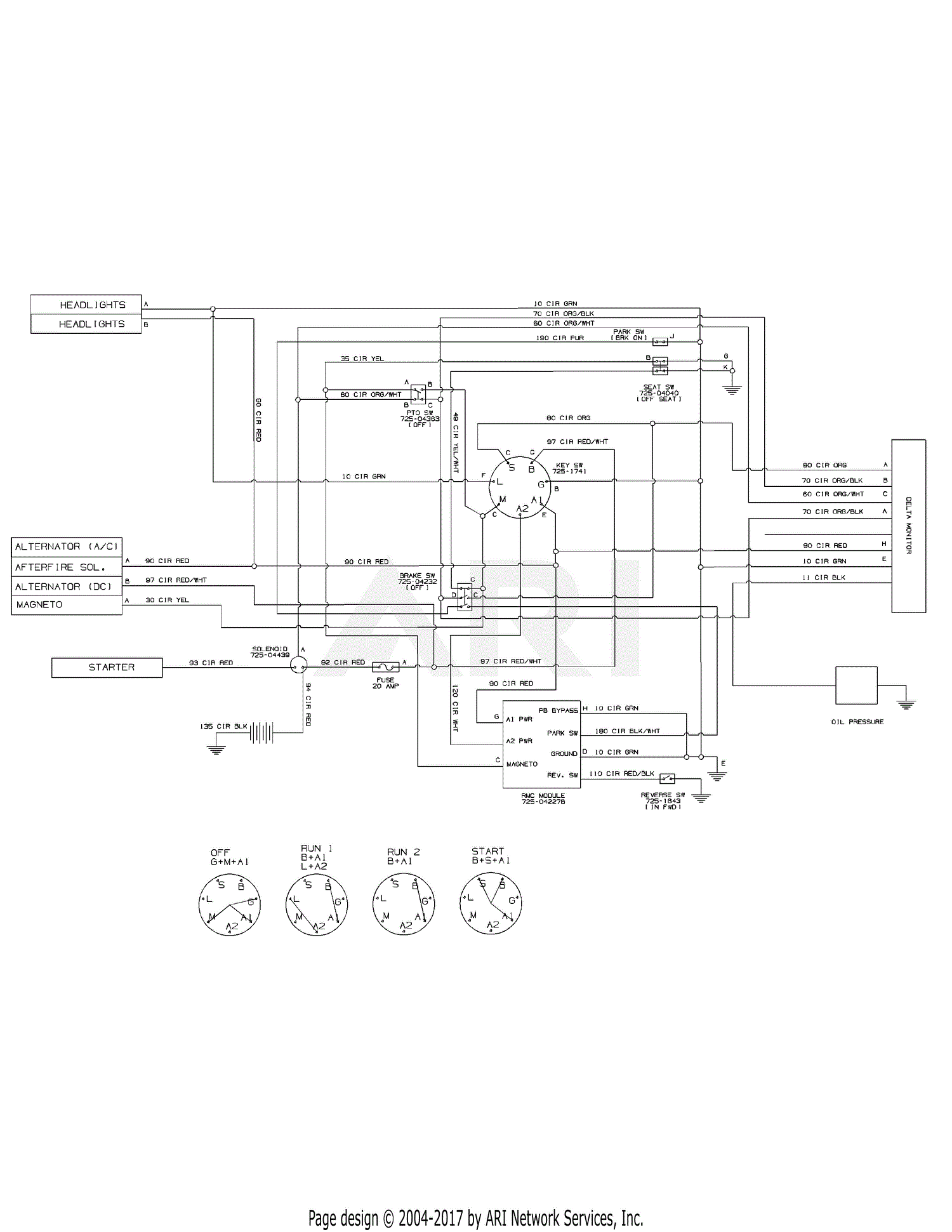 MTD 13AX935T004 (2014) Parts Diagram for Electrical Schematic diagram of hydrostatic pressure 