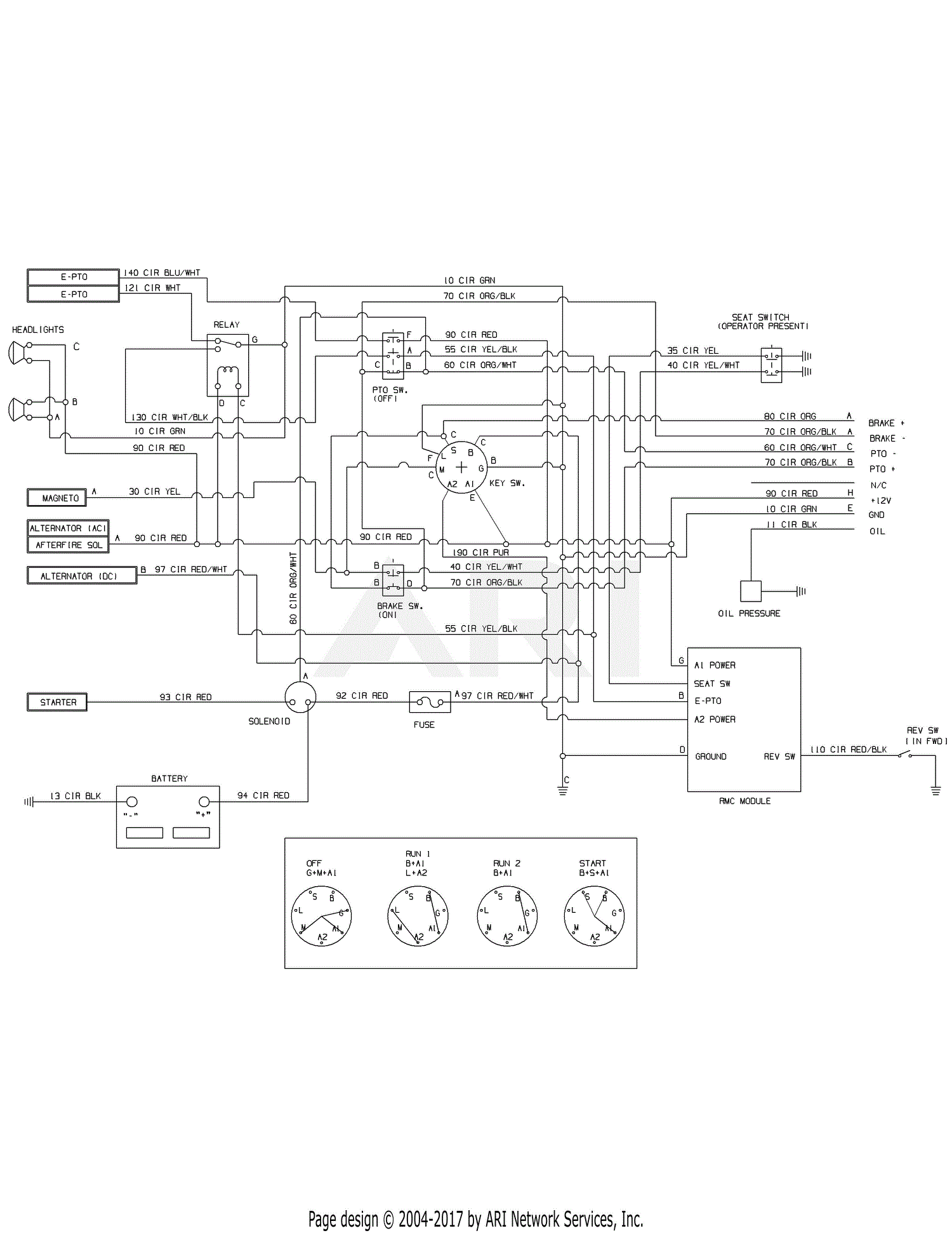 MTD 14AA815K004 (2008) Parts Diagram for Wiring Schematic