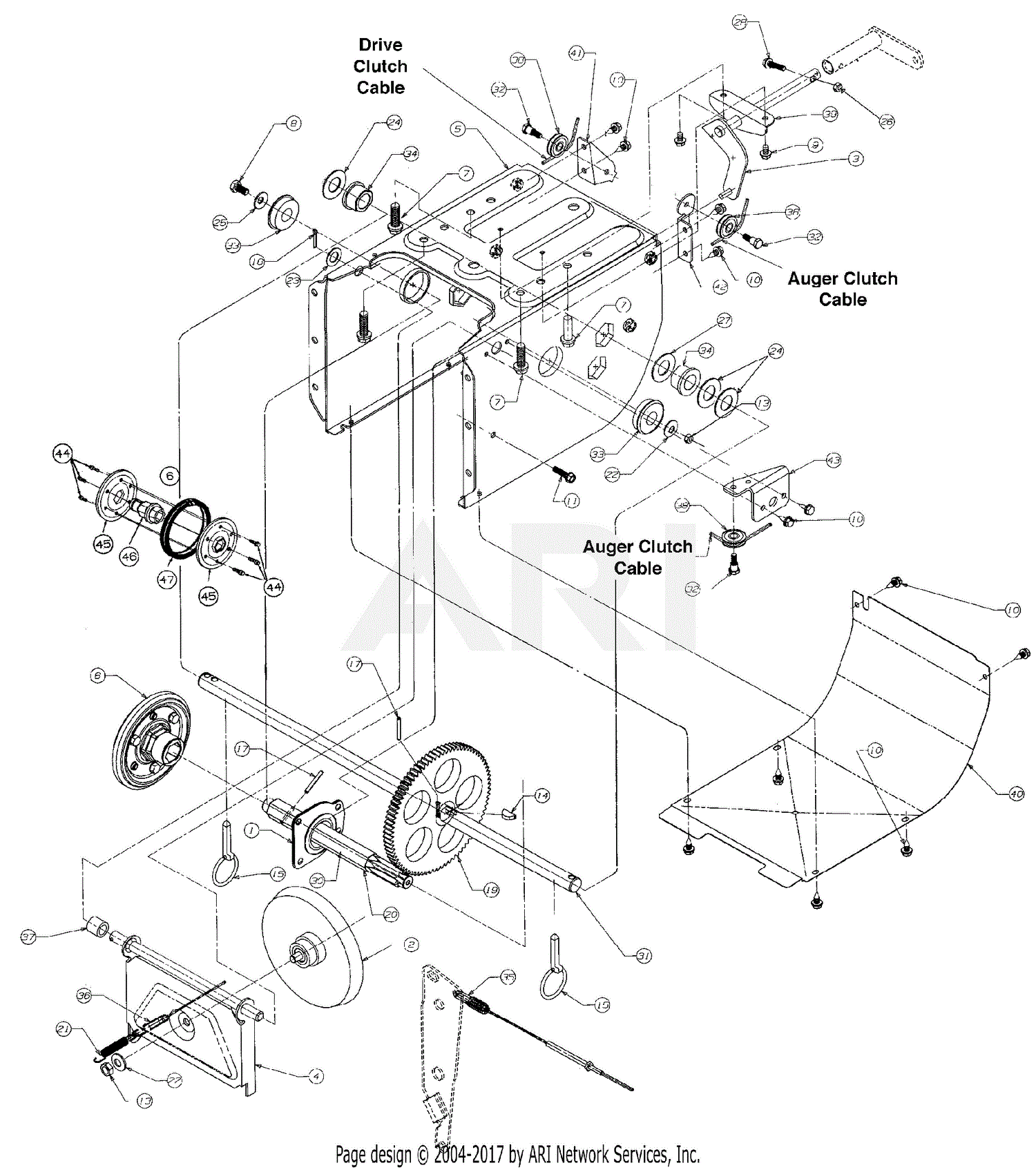 MTD 31AE600E022 (1998) Parts Diagram for Drive