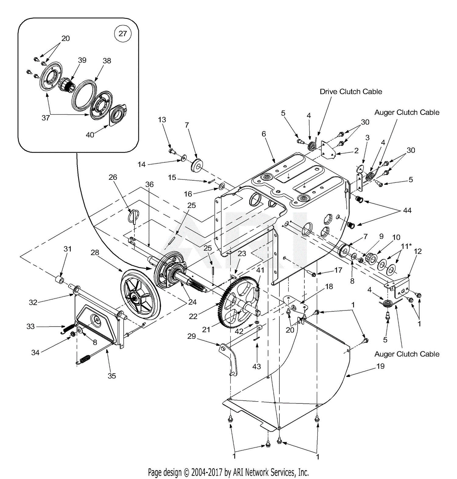 MTD 31AE6COF300 (2003) Parts Diagram for Frame