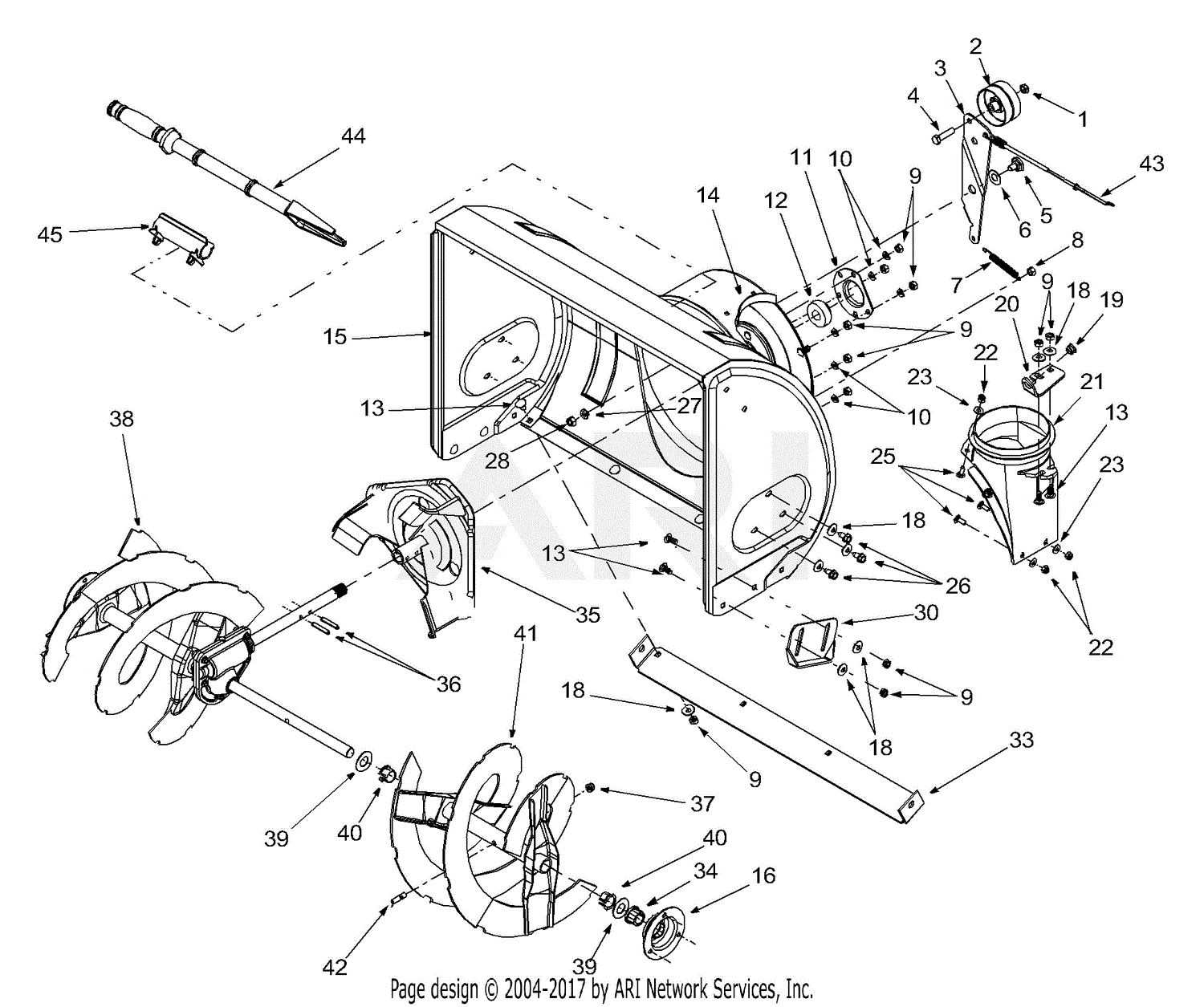 MTD 31AE6COF300 (2003) Parts Diagram for General Assembly