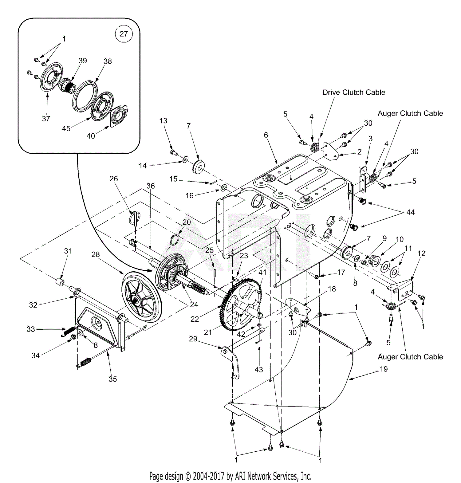 MTD 31AE6C0F300 (2004) Parts Diagram for Frame