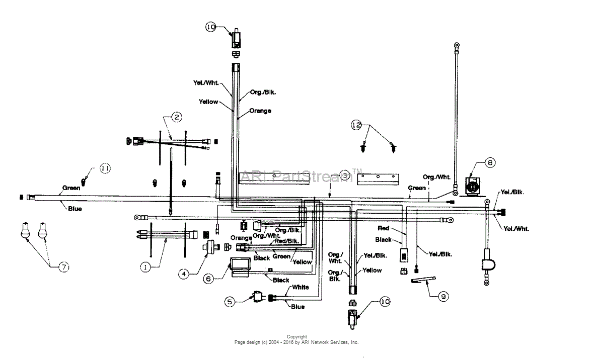 Mtd 13ax694g401 1997 Parts Diagram For Electricalswitches 4956