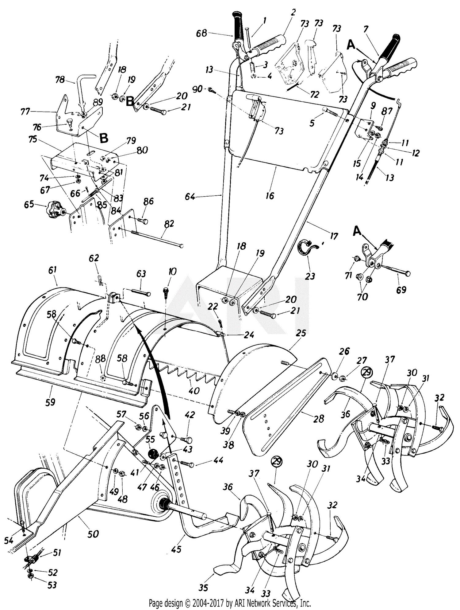 MTD Coast To Coast 216-405-054/481-4067 Parts Diagram for Parts