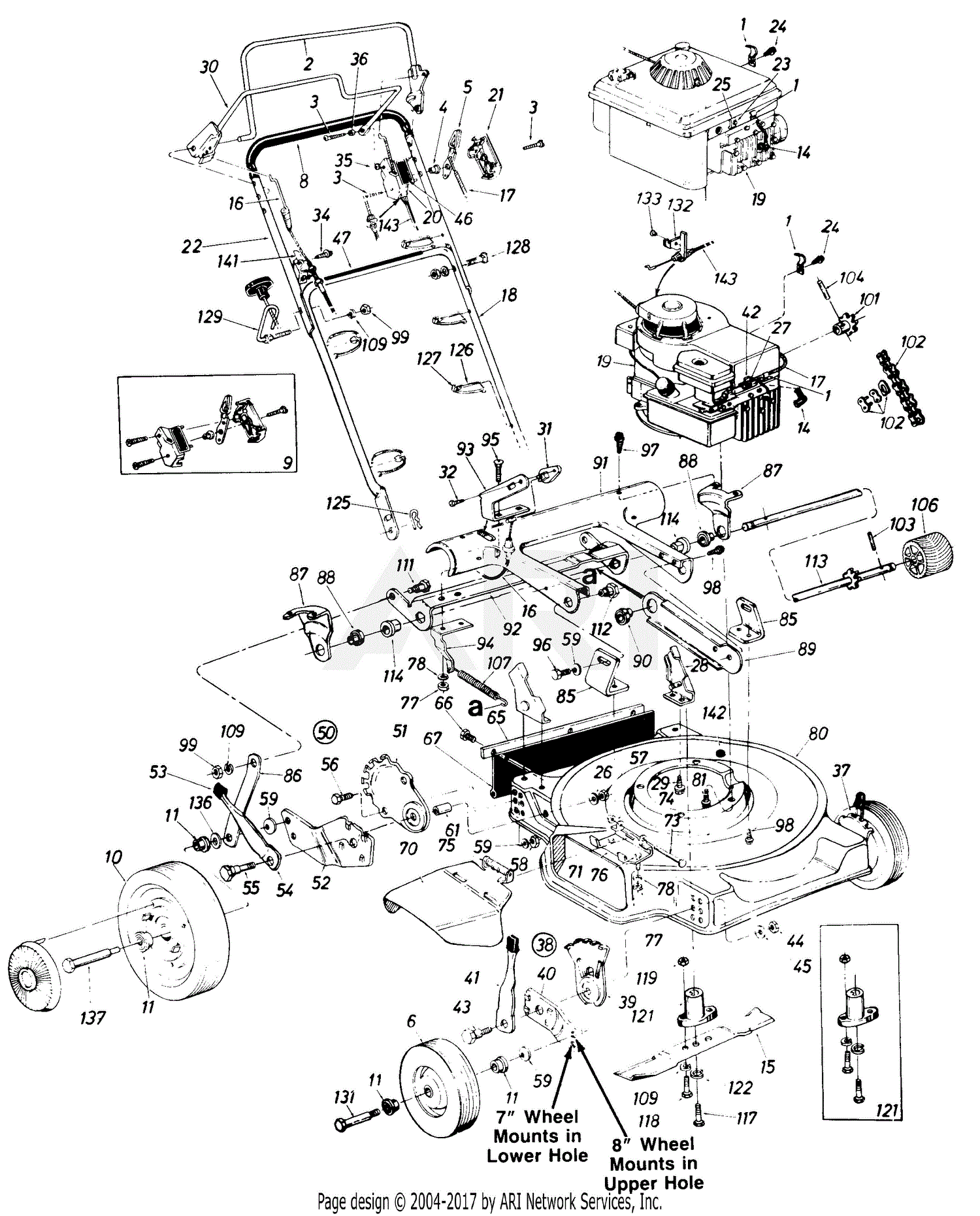 MTD Eversharp 126-222-205 Parts Diagram for Parts