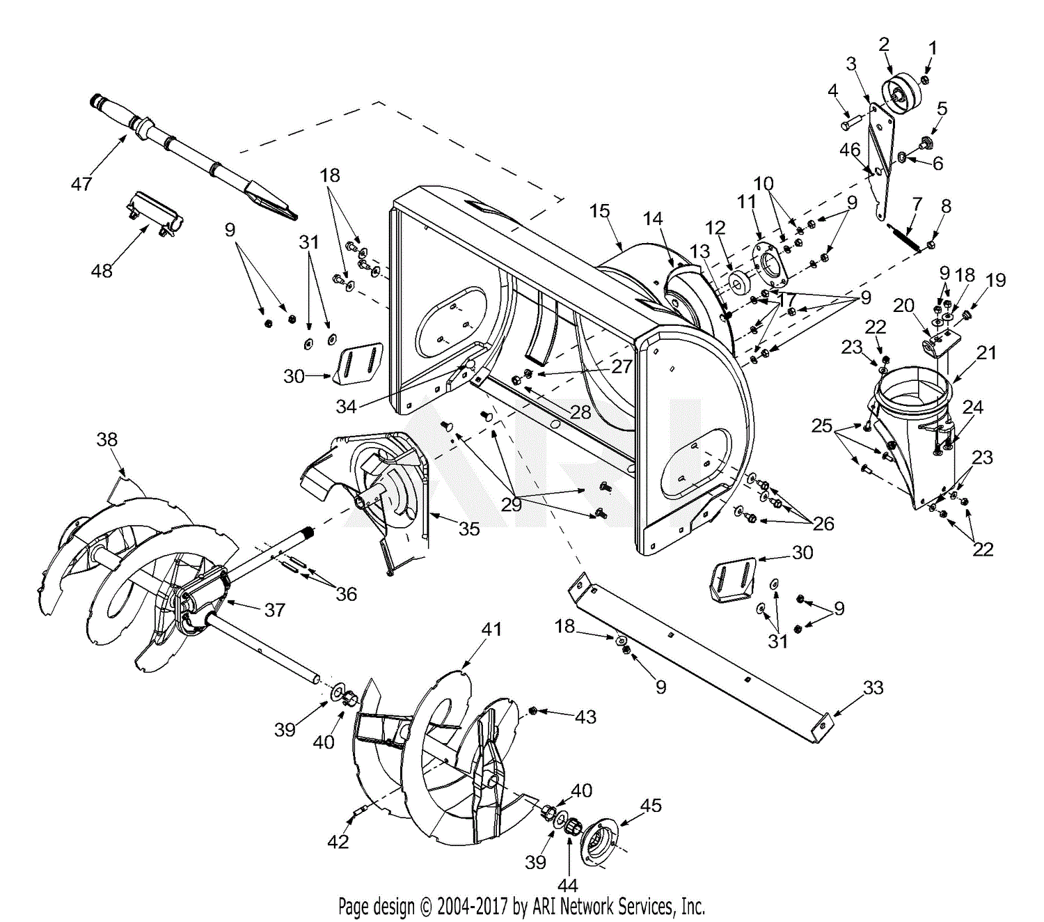 MTD 31AE665E118 (2003) Parts Diagram for General Assembly