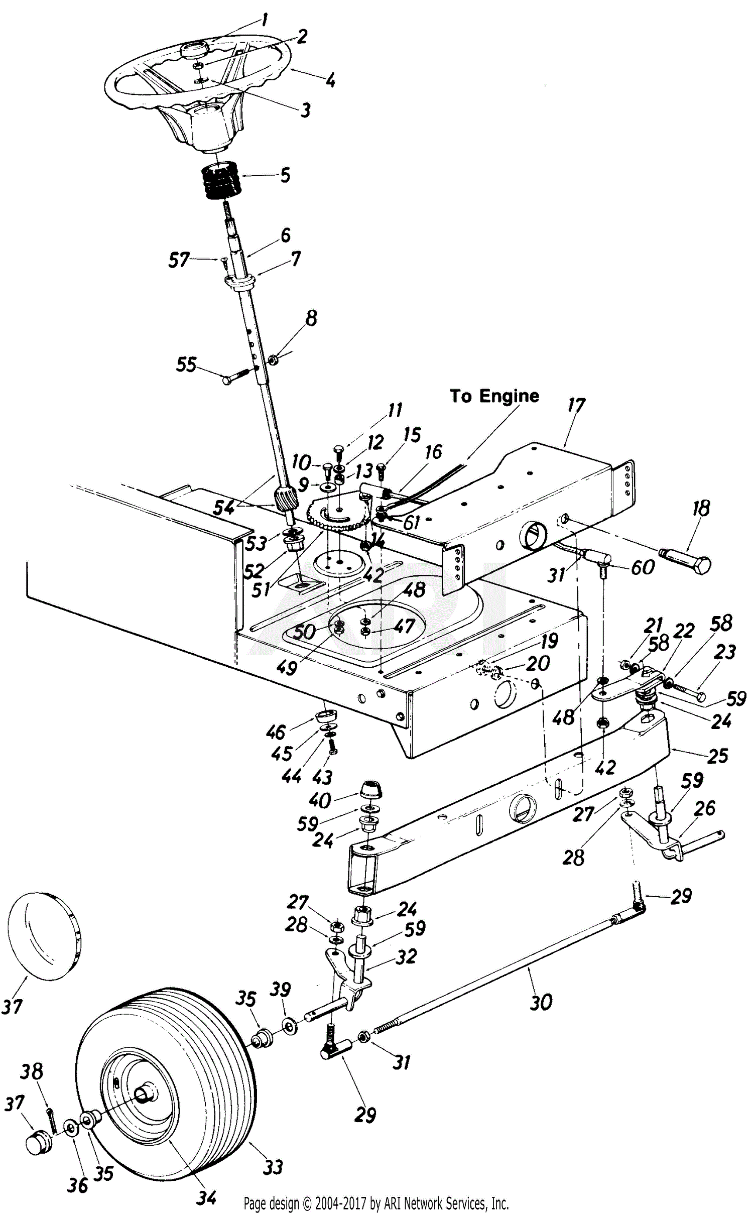 MTD Grass Handler Mdl 0433/850-0282 Parts Diagram for Parts