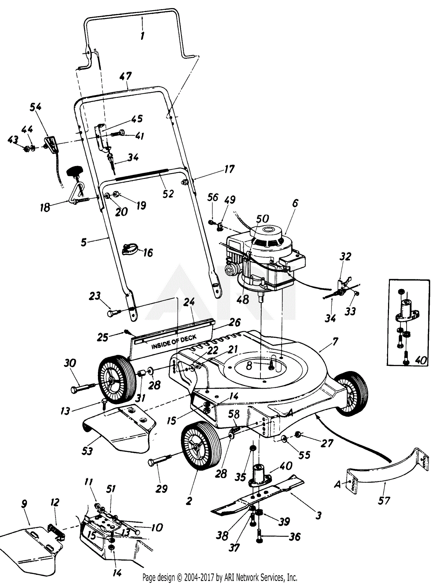 MTD Greenbrier Mdl 052 Parts Diagram for Parts