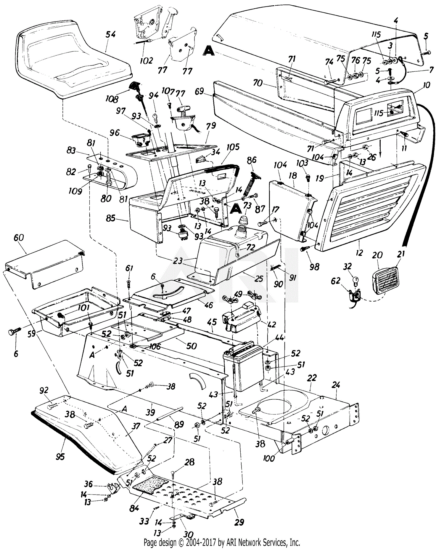 MTD Hechinger 136-668-372 Parts Diagram for Parts Peerless Transaxle